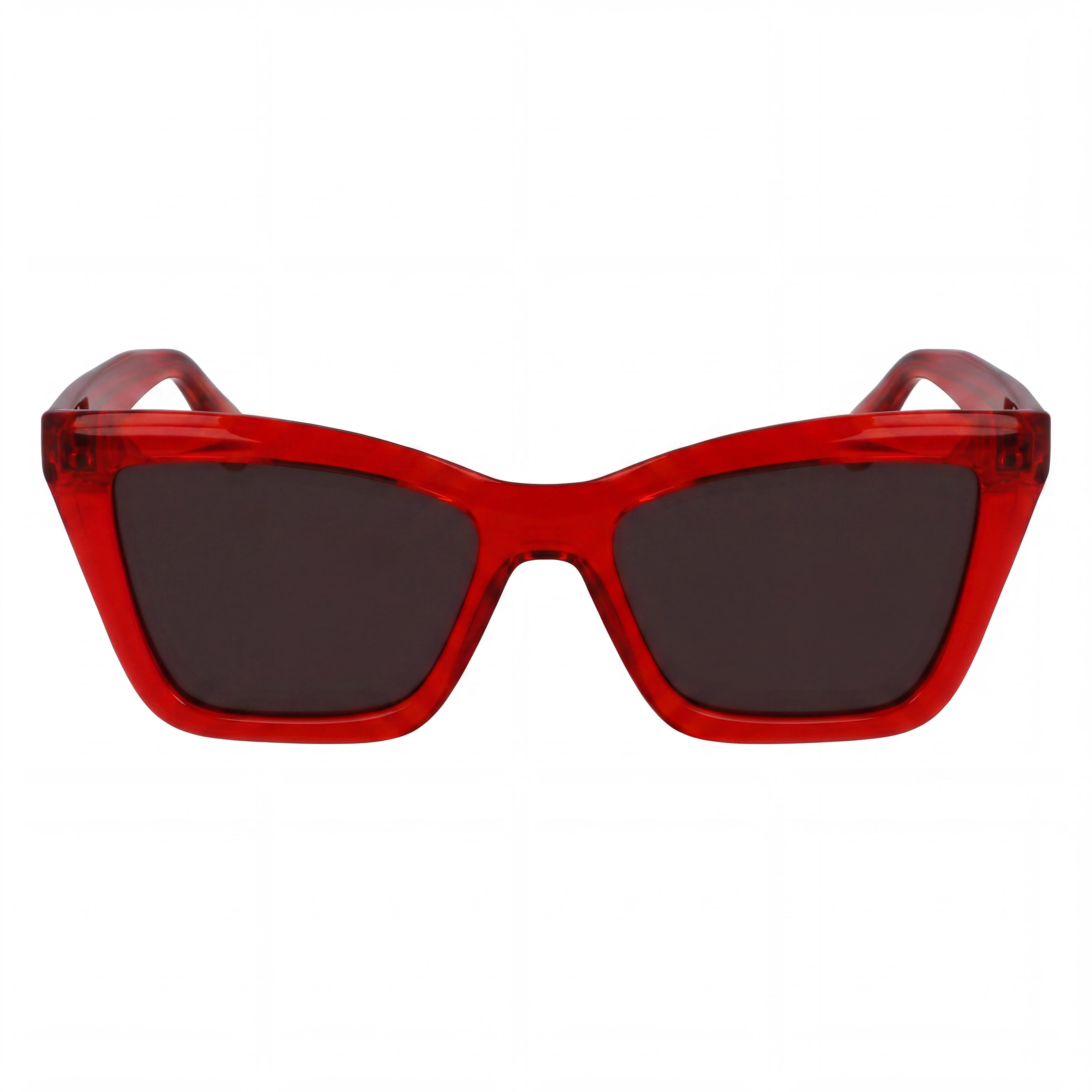 Gafas Ferragamo Sf2039se para mujer con montura de acetato rojo transparente y lentes grises sólidas de 53 mm, Photo 2