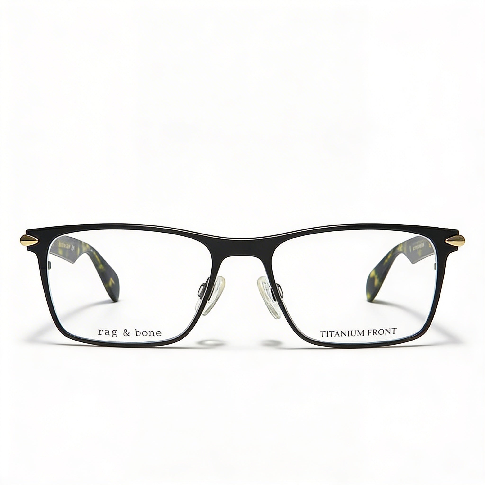 Rag & Bone Rnb 7009 Metal Frame Men's Eyeglasses in Matte Black Havana with Polycarbonate Lenses 53-17-145, Photo 2