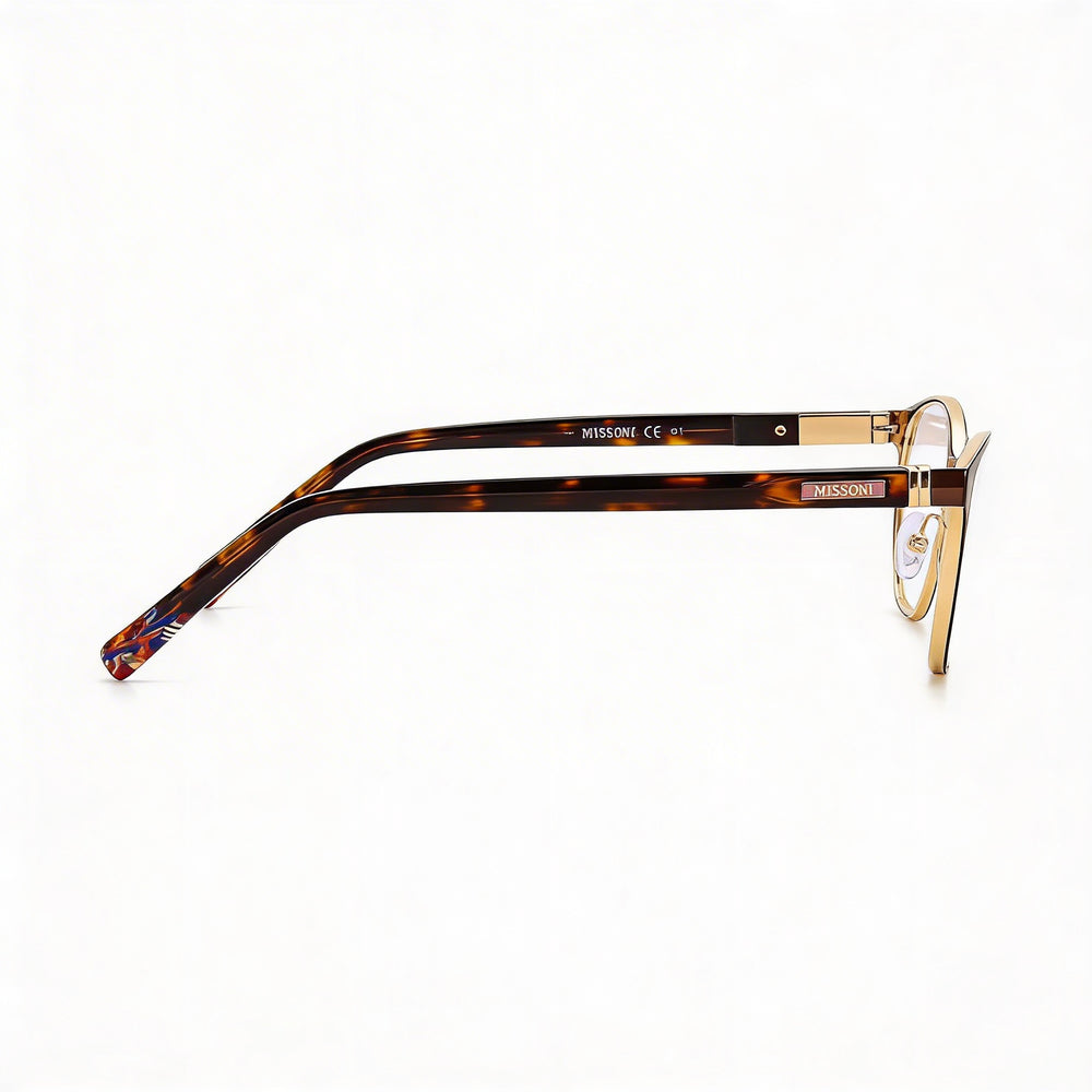 Gafas de sol Missoni Mis 0062 para mujer, estilo casual, de metal, dorado y marrón, de 52 mm