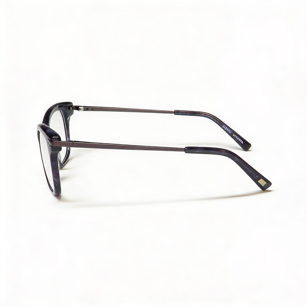 Gafas Jones New York J233 Petite para mujer, montura de plástico azul marino con lentes de policarbonato transparentes, 48-16-135