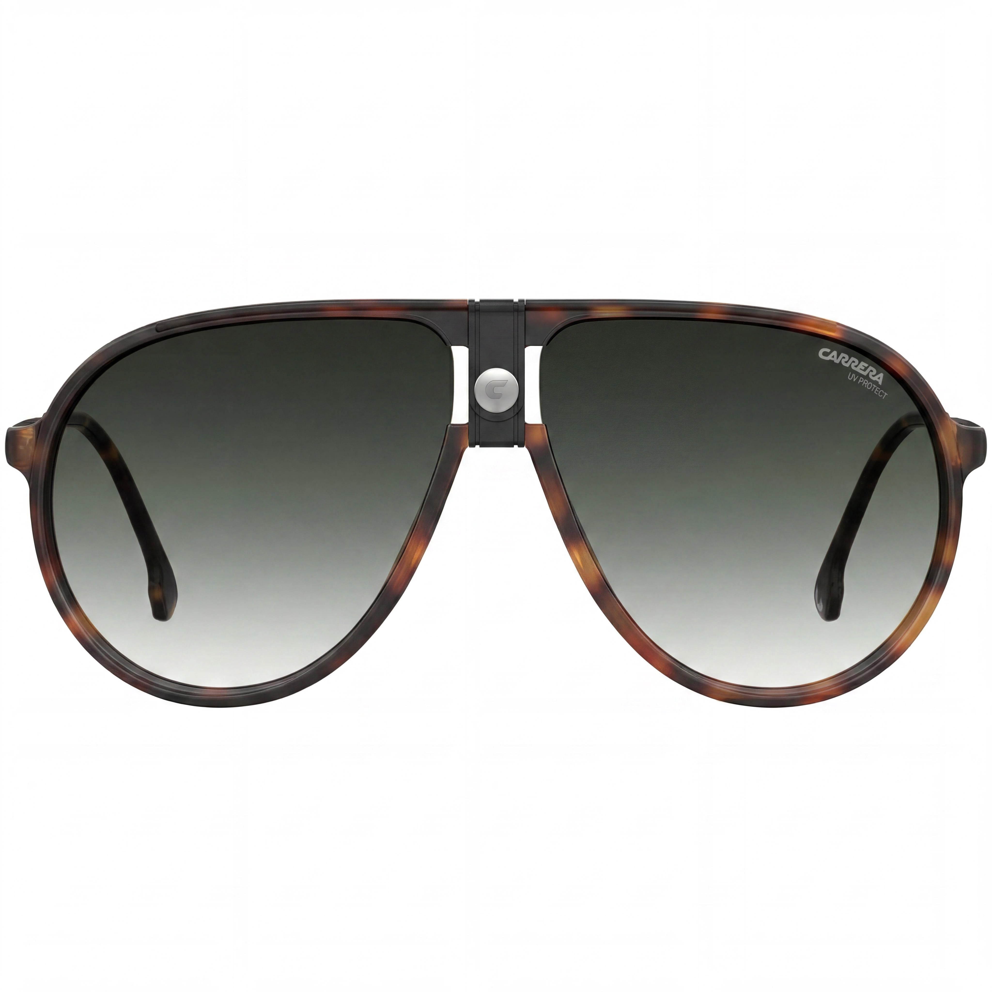Carrera 1034/S Unisex Dark Havana Metal Frame Green Shaded Non-Polarized UV Protection Polycarbonate Lens 63mm Sunglasses, Photo 2