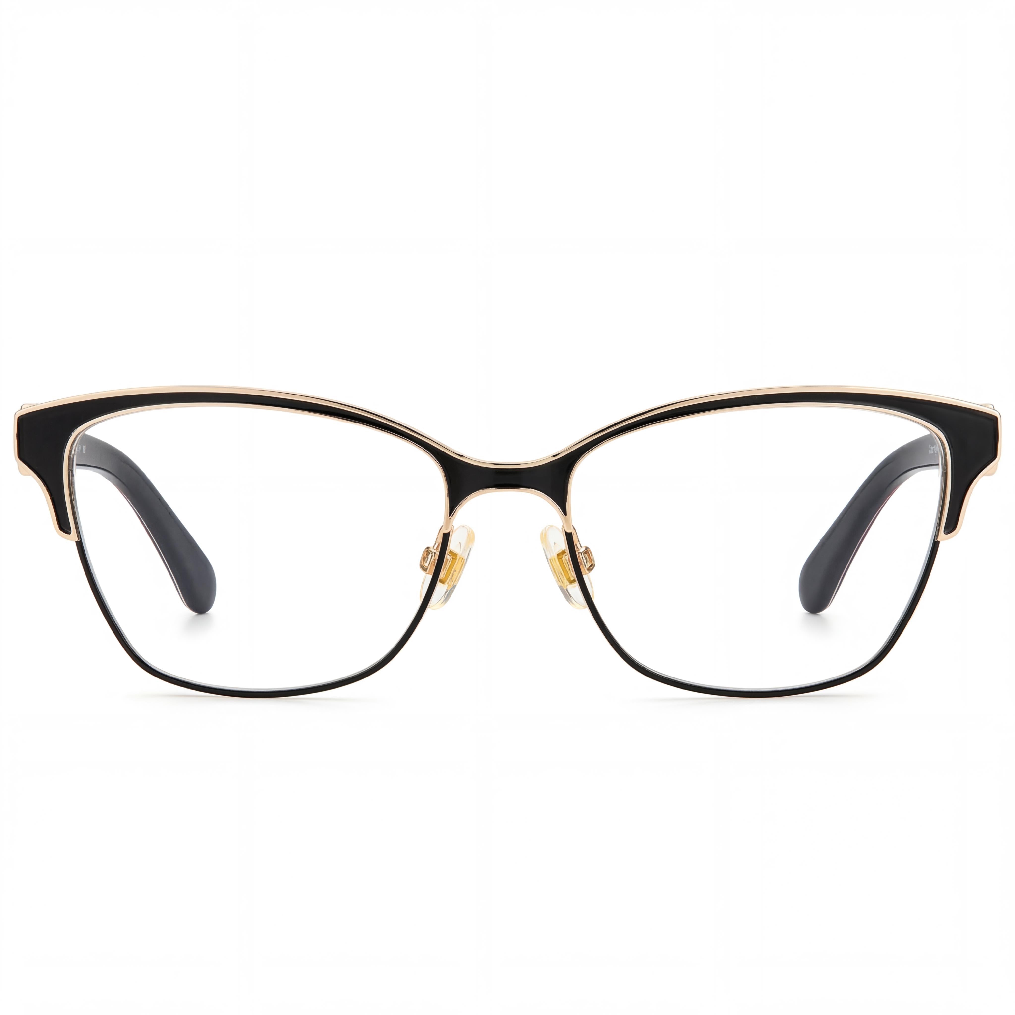 Gafas graduadas Kate Spade New York Audrina/G para mujer, de acero inoxidable, color negro y dorado, con forma de ojo de gato, 53-15-140, Photo 2