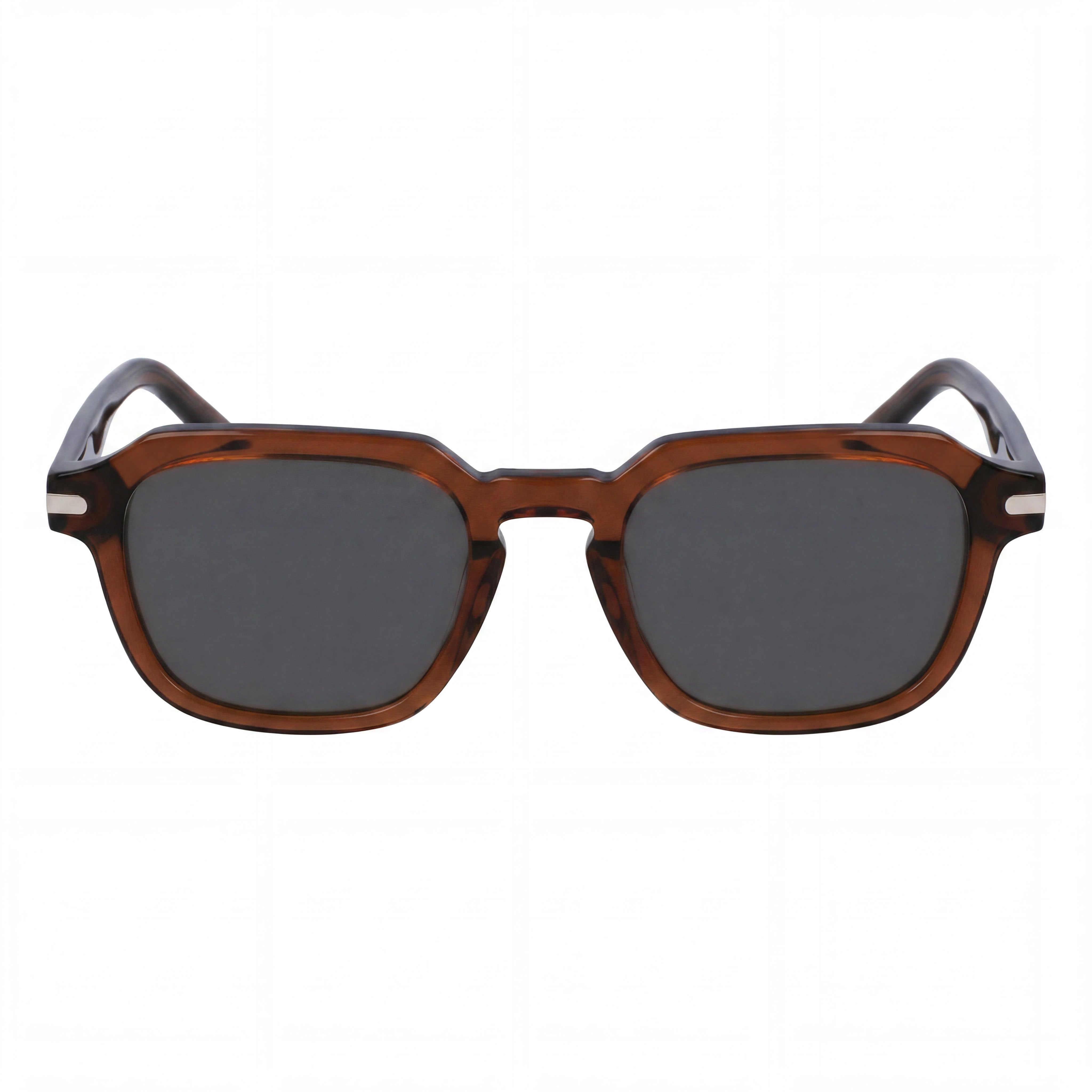 Gafas de sol unisex Salvatore Ferragamo SF1089SN de acetato, estilo casual, con protección UV, color marrón transparente, 52 mm, Photo 2