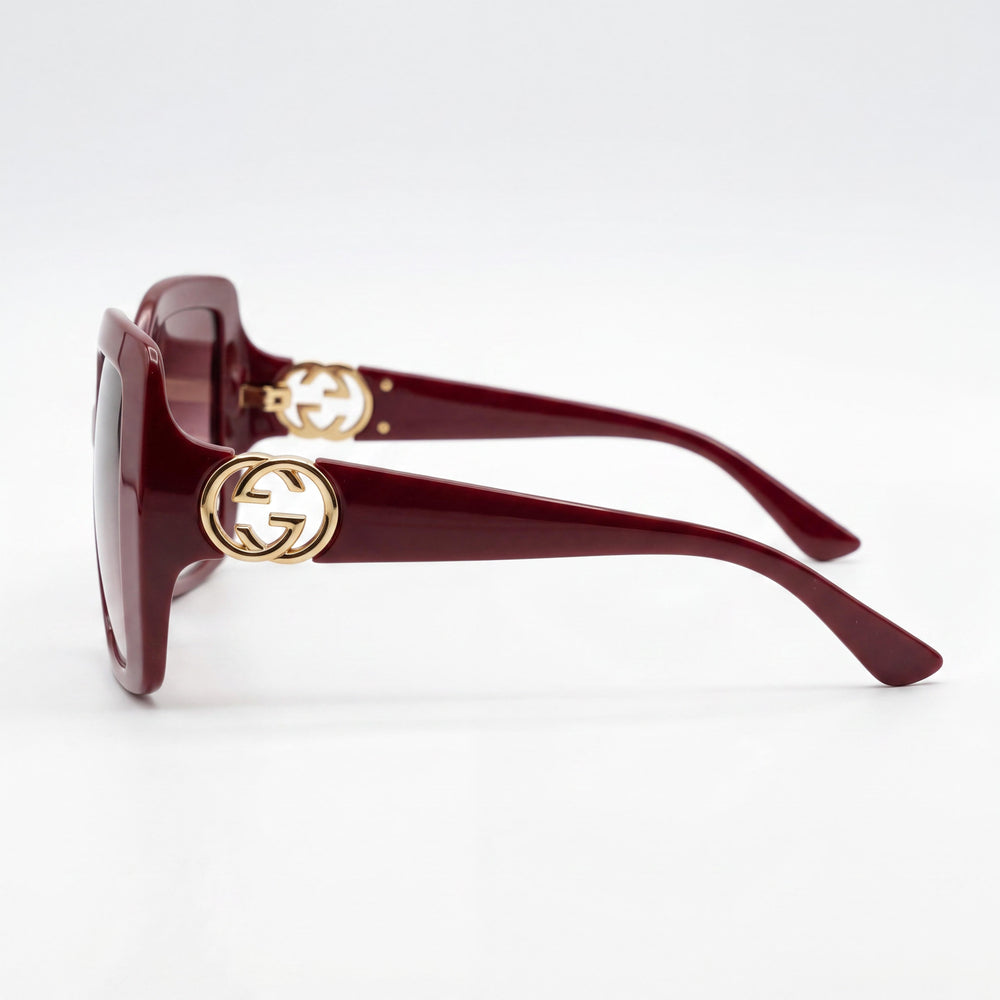 Gucci Modern GG2015S-002 Unisex Black Frame Black Lens Sunglasses, 18mm Bridge, 145mm Temple
