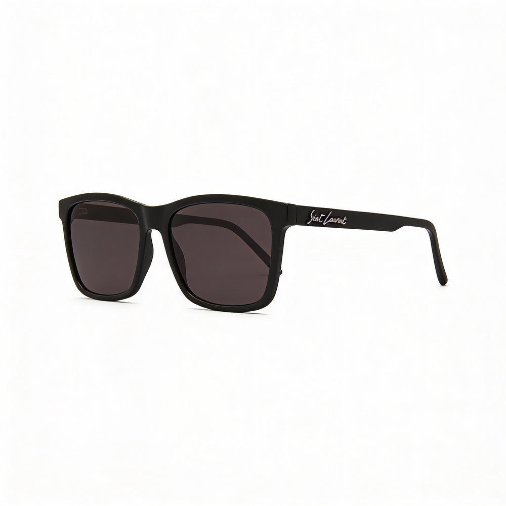 Gafas de sol clásicas Yves Saint Laurent para hombre, negras, con protección UV y montura RX, 56/17/145
