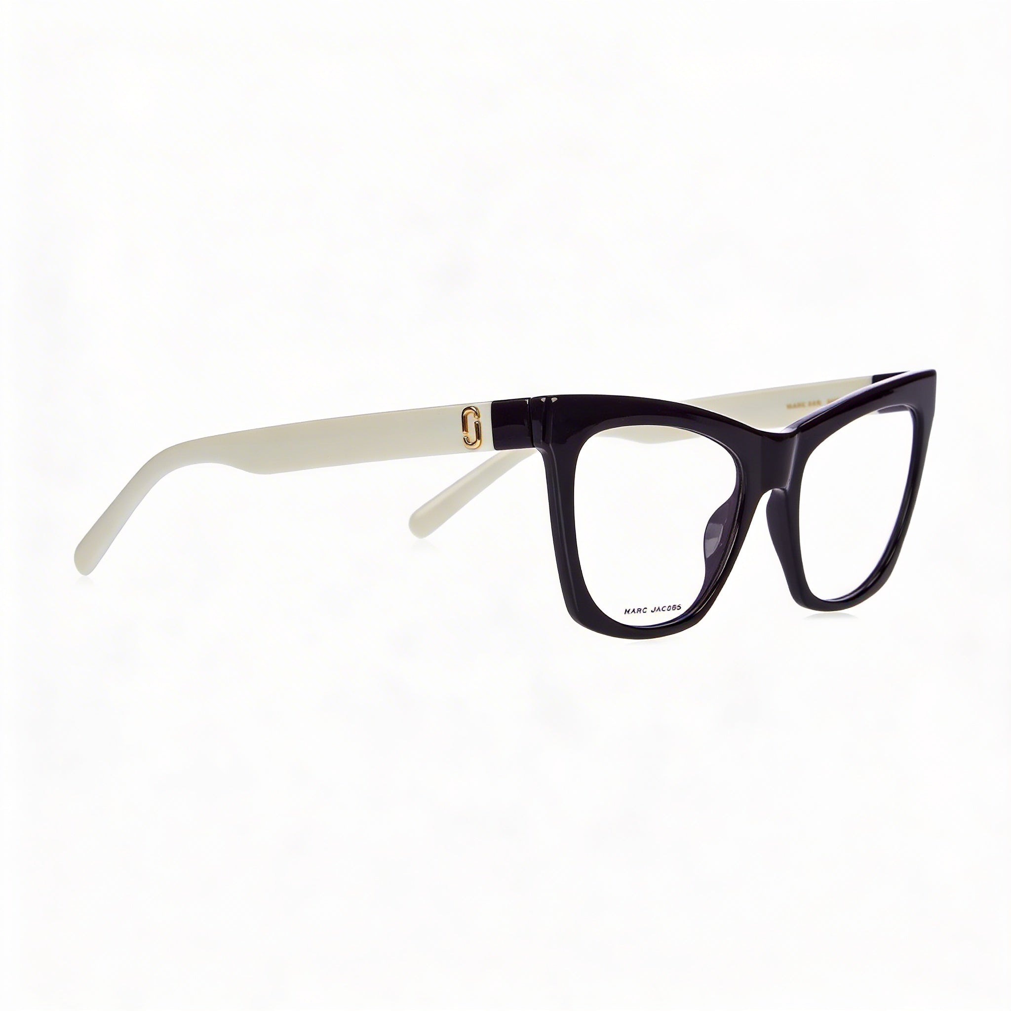 Gafas de sol Marc Jacobs Marc 649 para mujer con montura de celulosa blanca y negra y lentes de policarbonato, 53 mm, Photo 3