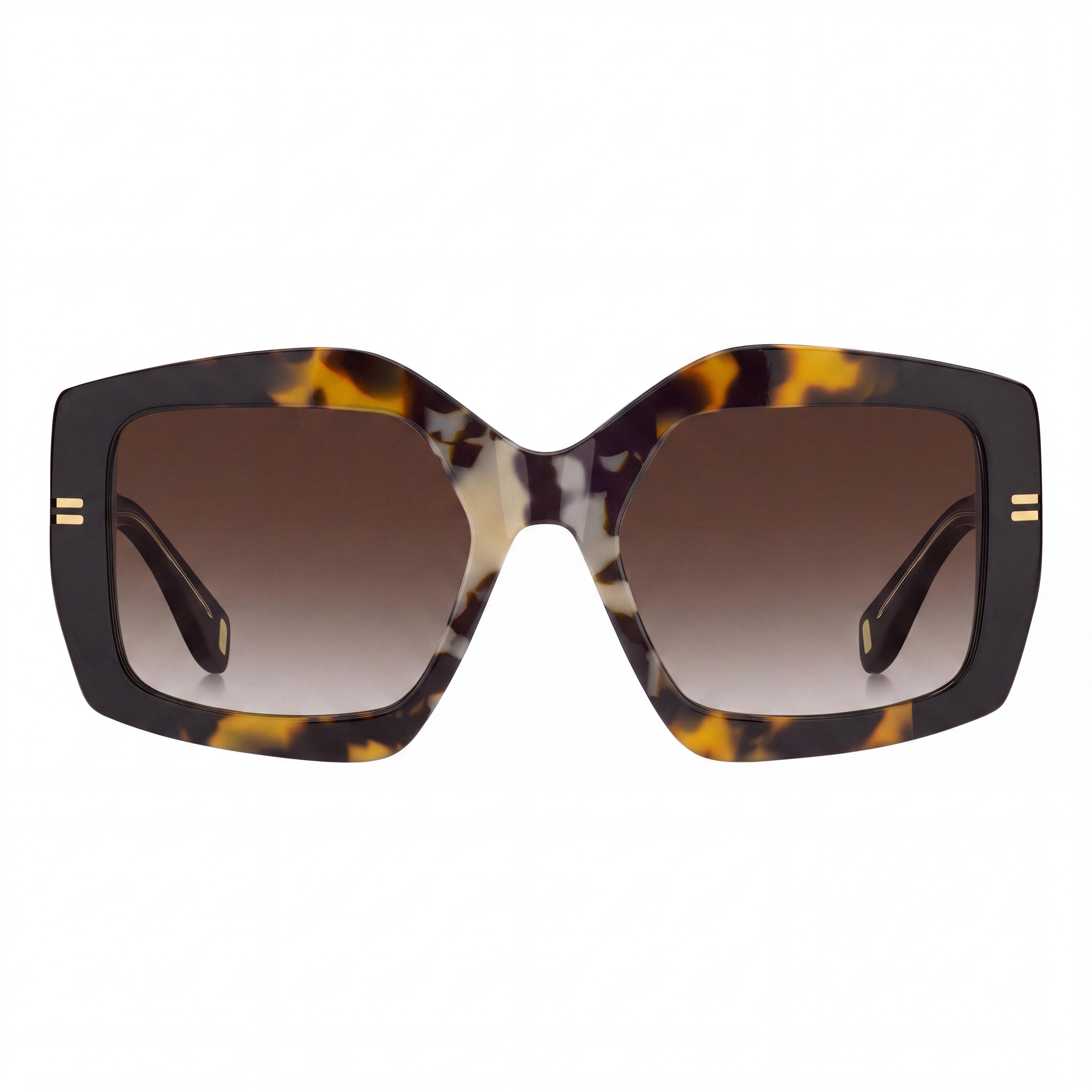 Gafas de sol Marc Jacobs Mj 1109/S para mujer, de plástico ligero, montura marrón havana, lentes marrón degradado con protección UV, 53 mm, Photo 2