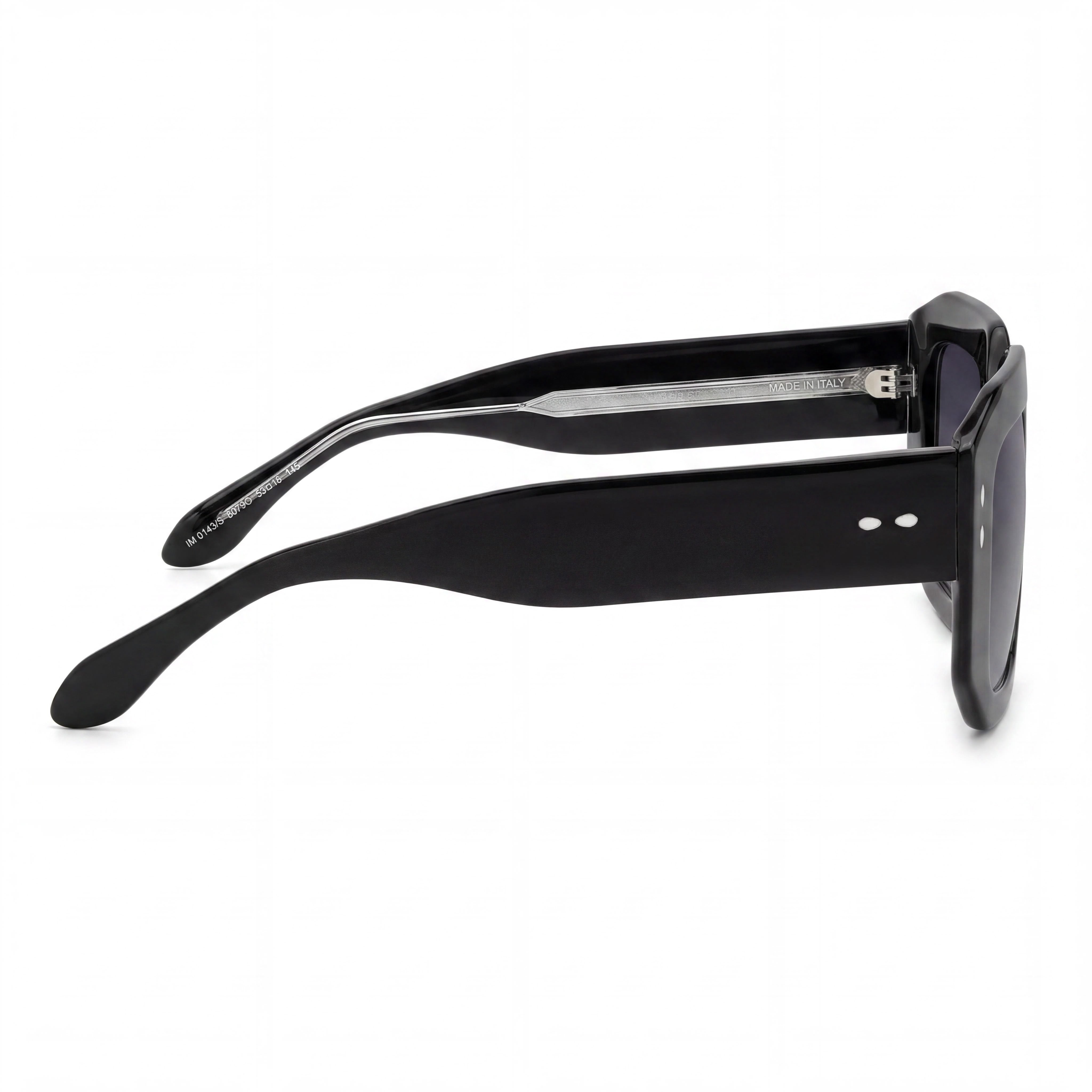 Isabel Marant Trendy Acetate Women's Black Acetate Frame Black Polycarbonate Lens UV Protection Sunglasses 53mm, Photo 3