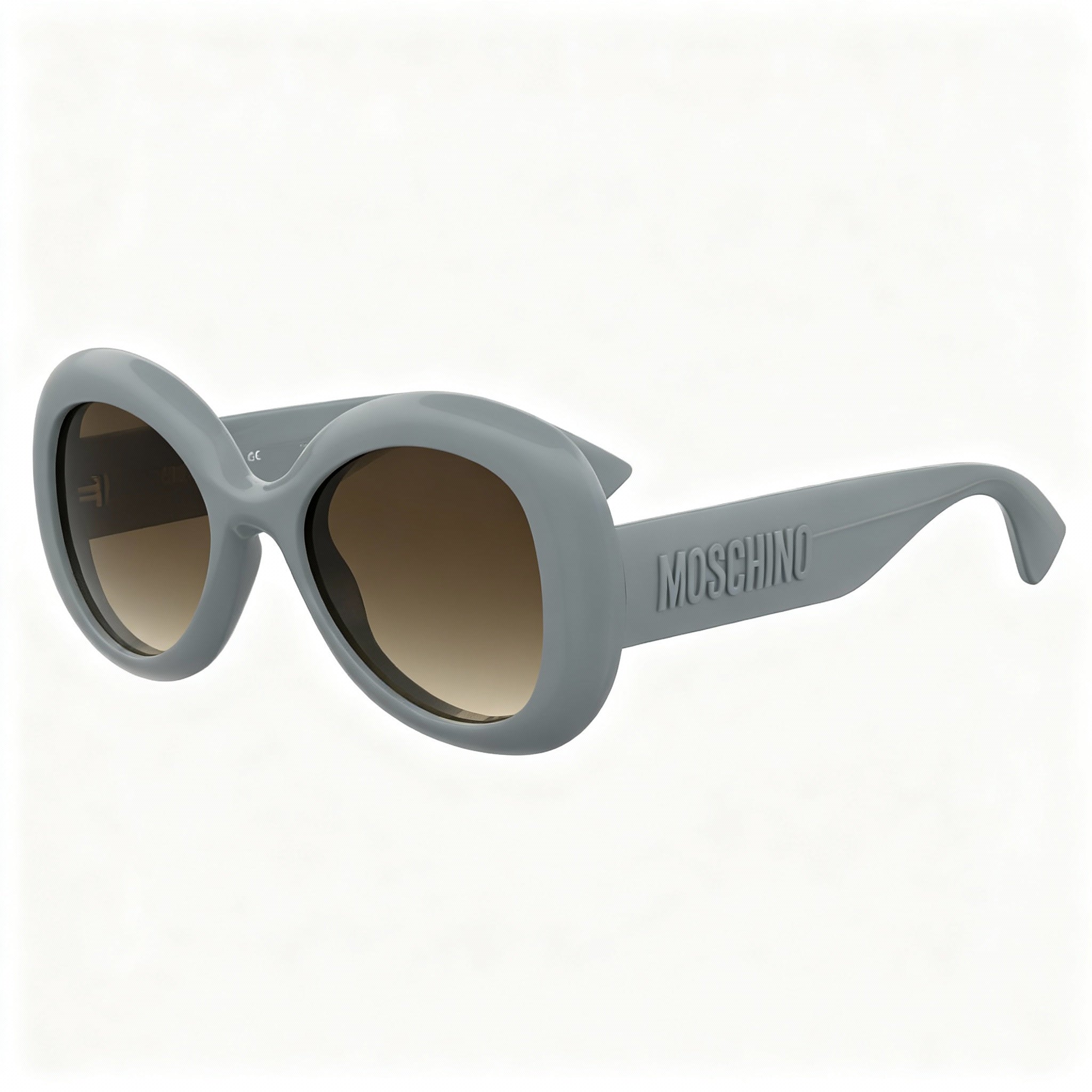 Moschino MOS162/S Women's Casual Cellulose Propionate Non-Polarized Sunglasses, Black Frame, Dark Grey Shaded Lens 54-22-140