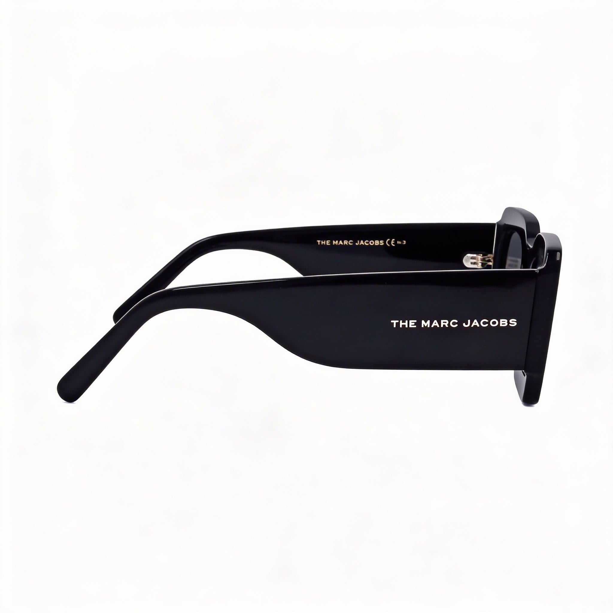 Gafas de sol Marc Jacobs Modern de acetato negro y dorado para mujer, 50 mm, protección UV, sin polarizar, Photo 2