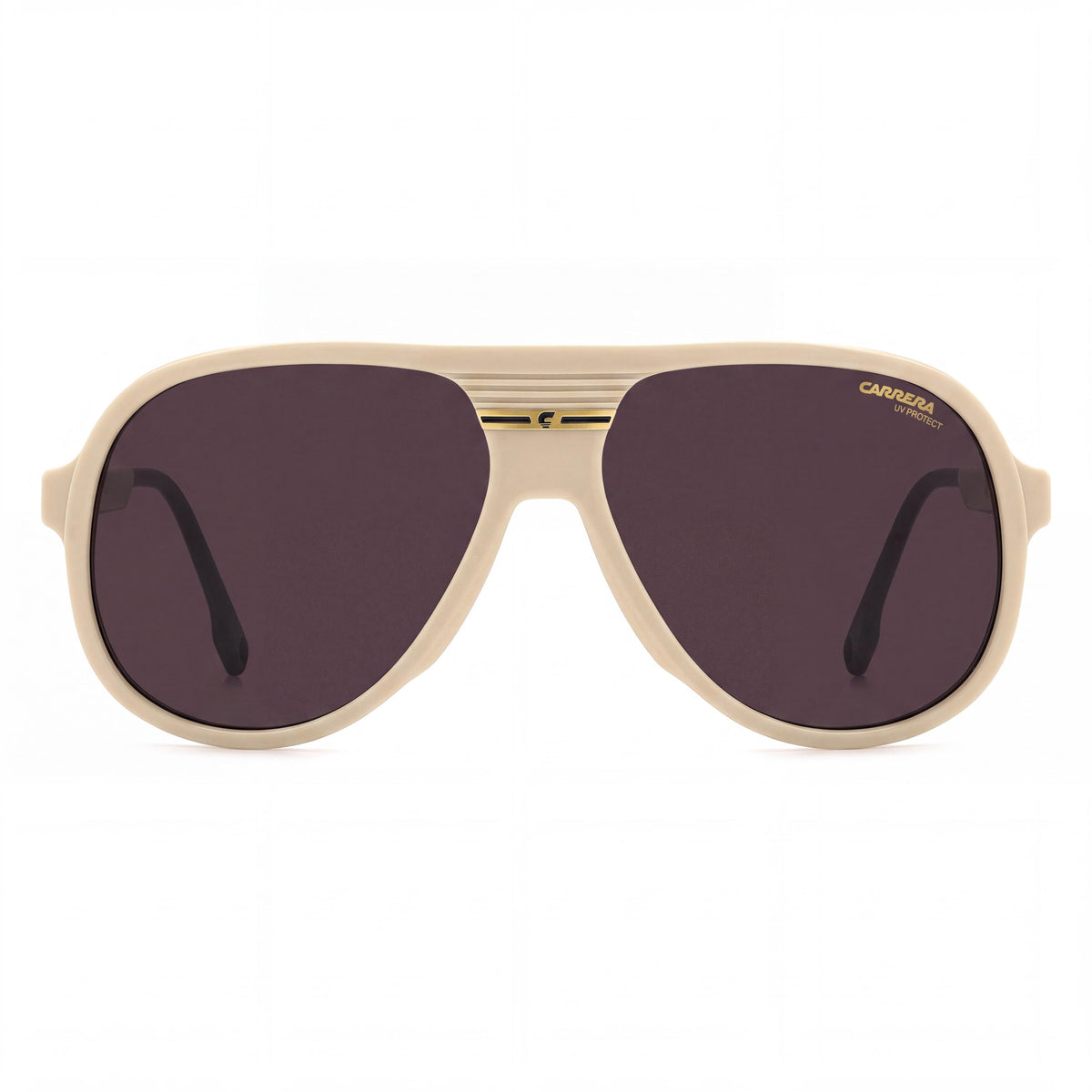 Gafas de sol Carrera C SPORT 07/S para mujer, estilo aviador deportivo y moderno, montura de celulosa color beige, lentes color granate, 59 mm, Photo 2