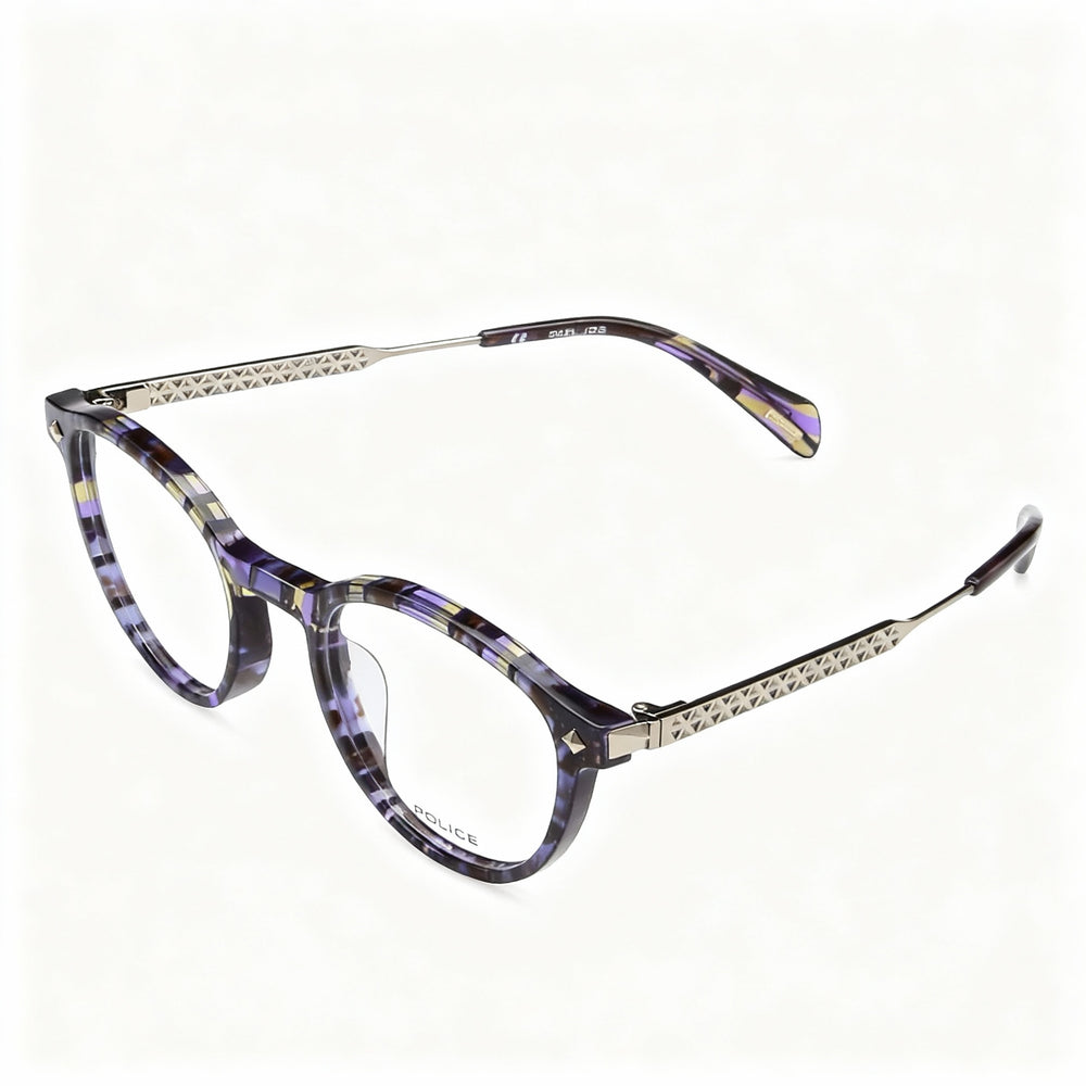 Police Modern Style Unisex Acetate & Metal Full-Rim Frame Non-polarised Polycarbonate Eyewear 49mm