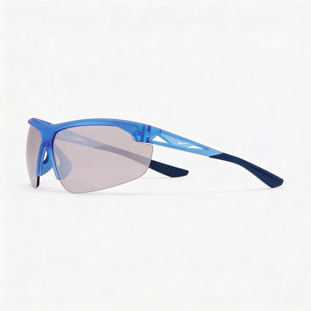 Gafas de sol multicolores Nike Modern inyectadas no polarizadas para hombre con lentes de espejo cromadas mate 75-7-135