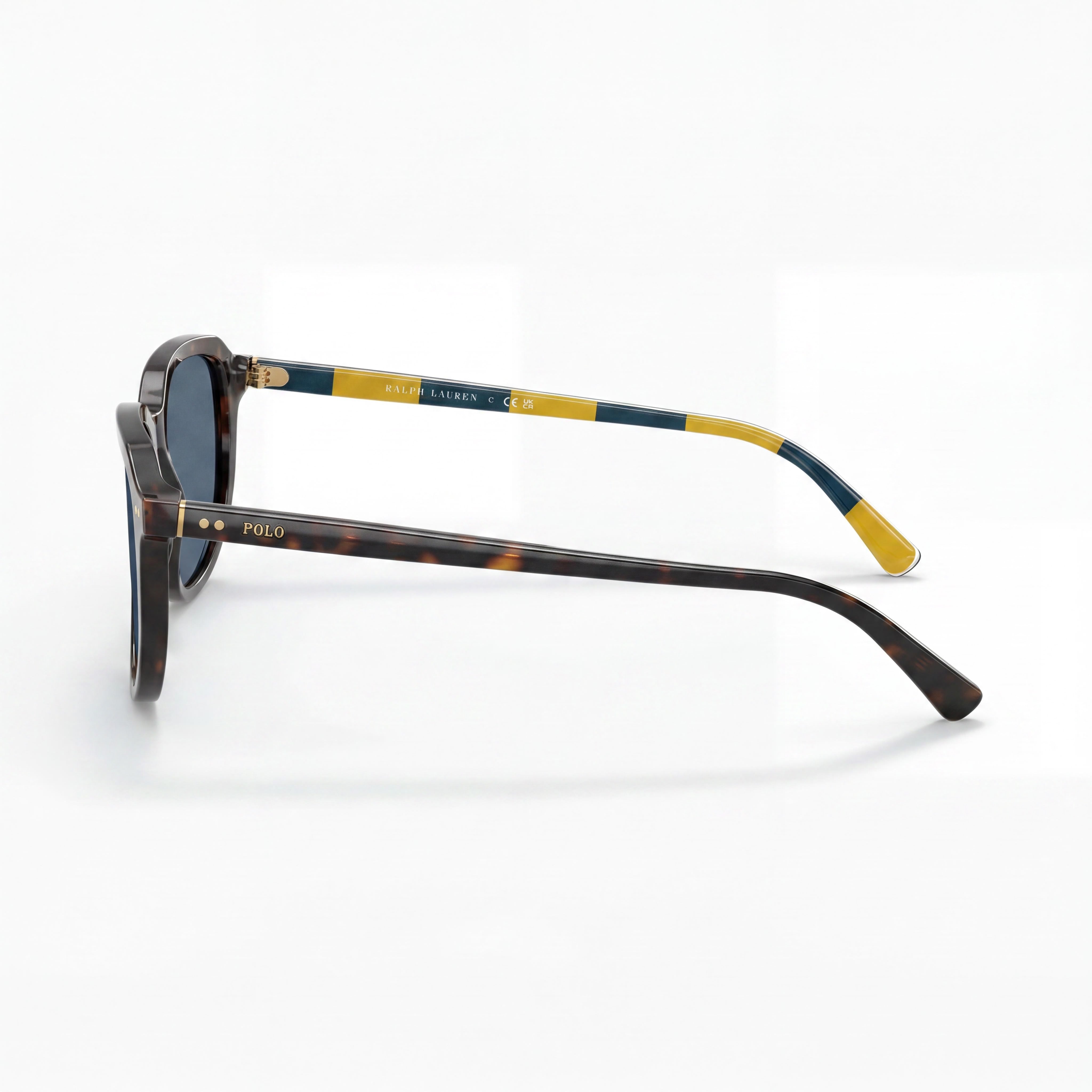 POLO RALPH LAUREN Ph4225 Women's Plastic Frame Non-Polarized Sunglasses, Dark Havana Dark Blue Frame, Dark Blue Lenses 53mm, Photo 3