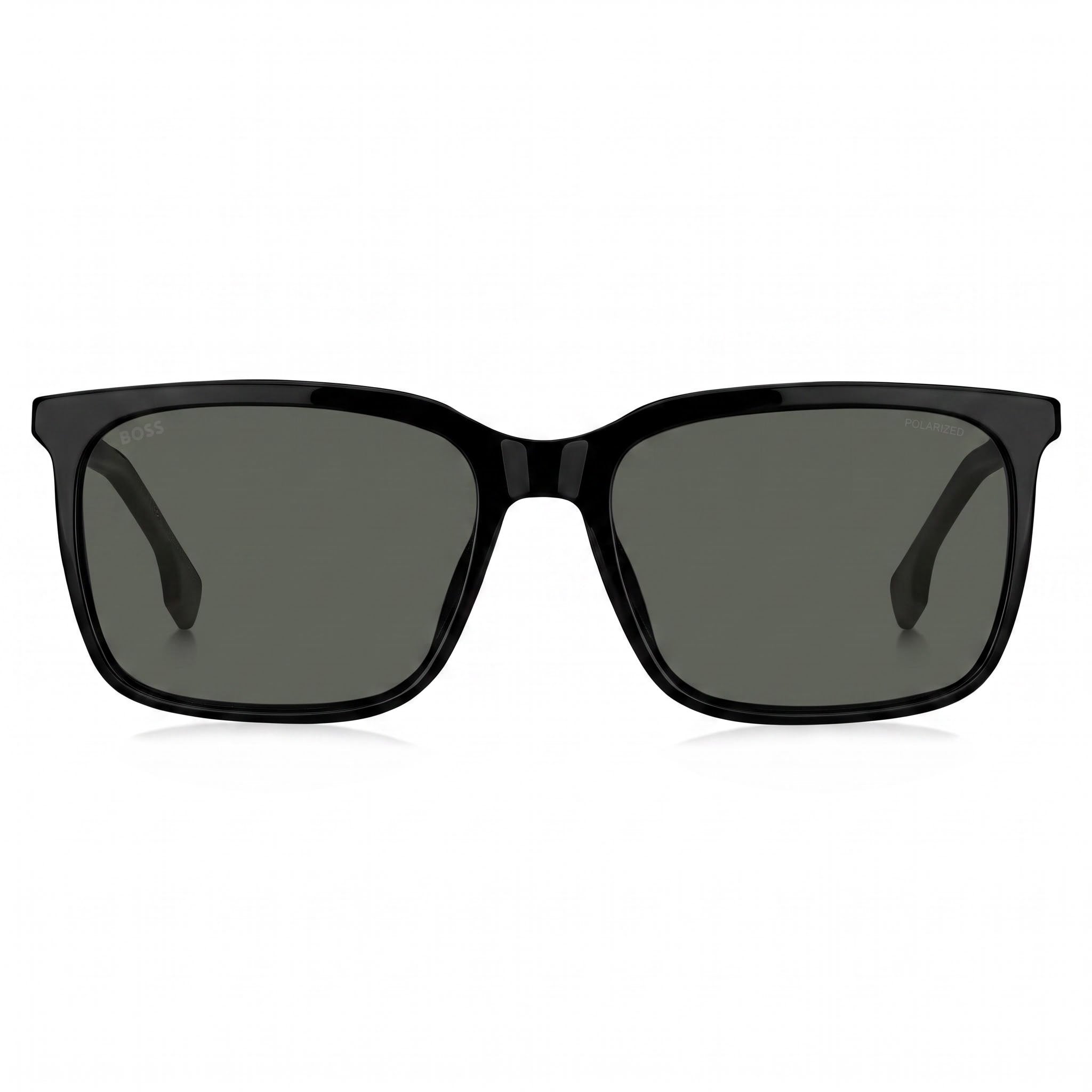 HUGO BOSS Tech & Innovation BOSS 1579/S Men's Rectangular Acetate Blue Brown Frame Brown Lens UV Sunglasses 57mm, Photo 2