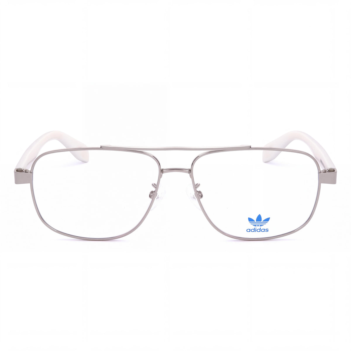 adidas Originals Or5024 Men's Casual Metal Sunglasses with Transparent Polycarbonate Lenses, Shiny Palladium 57-15-145, Photo 2