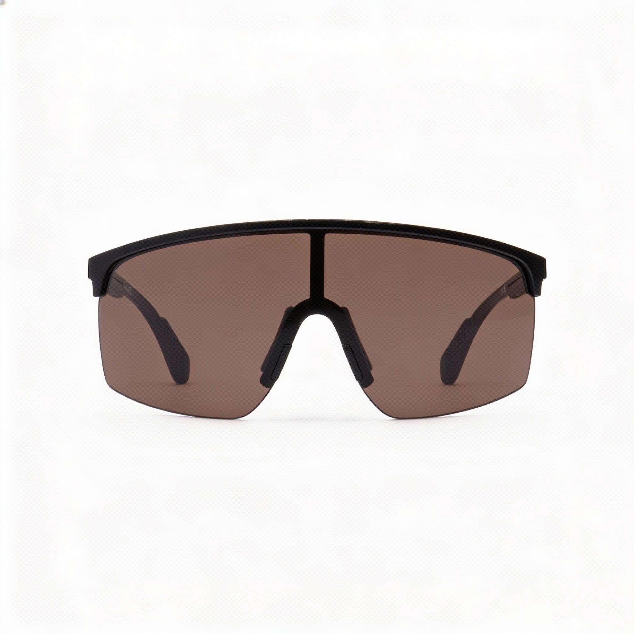 adidas Classic Men's Shiny Black TR90 Plastic Amber Non-Polarized 100% UV Protection Sunglasses 59mm, Photo 3