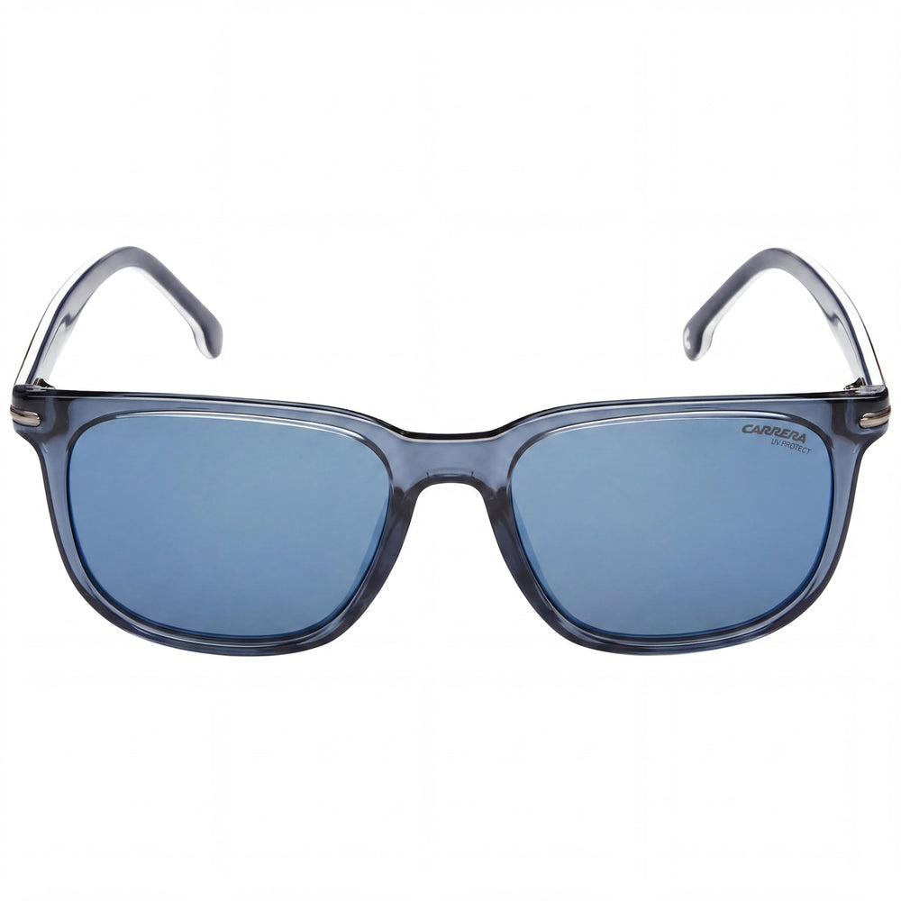 Carrera Modern Women's Blue Polyamide Frame Polarized Blue Sky Mirror Lenses 100% UV Protection Sunglasses 54mm