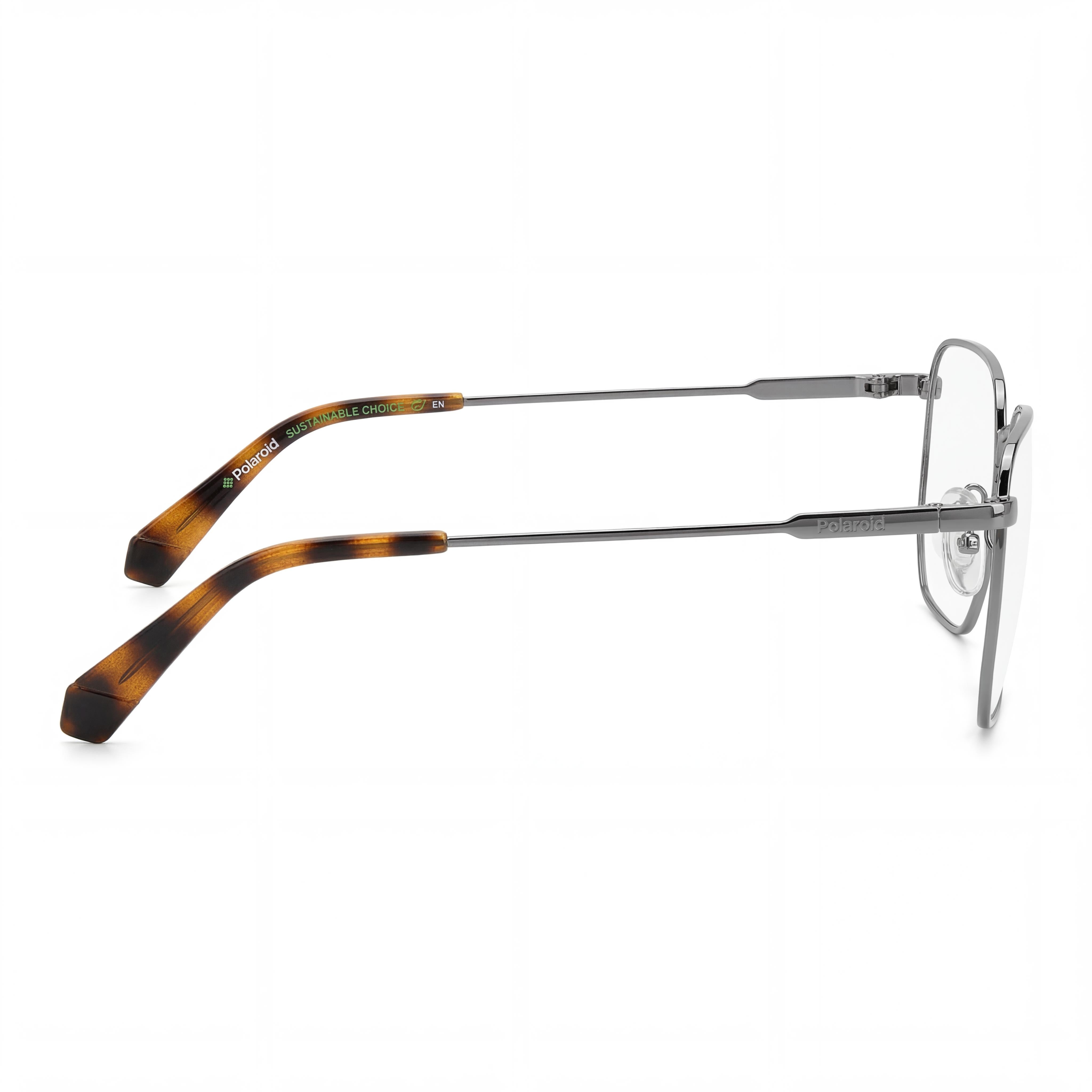 Polaroid Modern Men's Non-Polarised Acetate Dark Ruthenium Frame & Lens Sunglasses 54-19-140mm, Photo 2