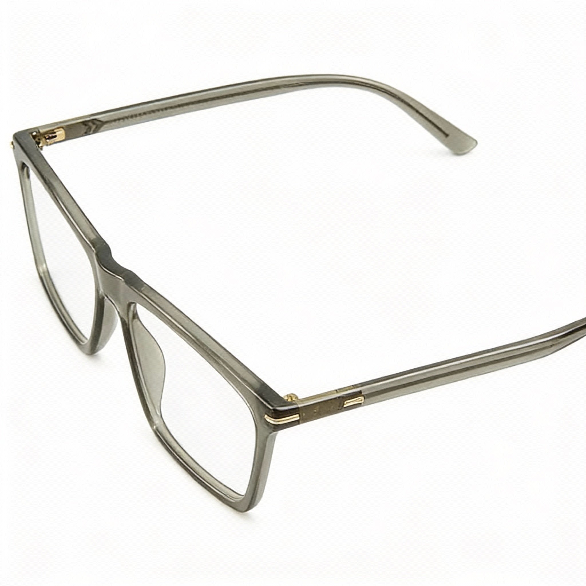 Gucci Classic Unisex Eyewear with Acetate Brown Transparent Frame and Multicolor Polycarbonate Lenses 59-17-145, Photo 3