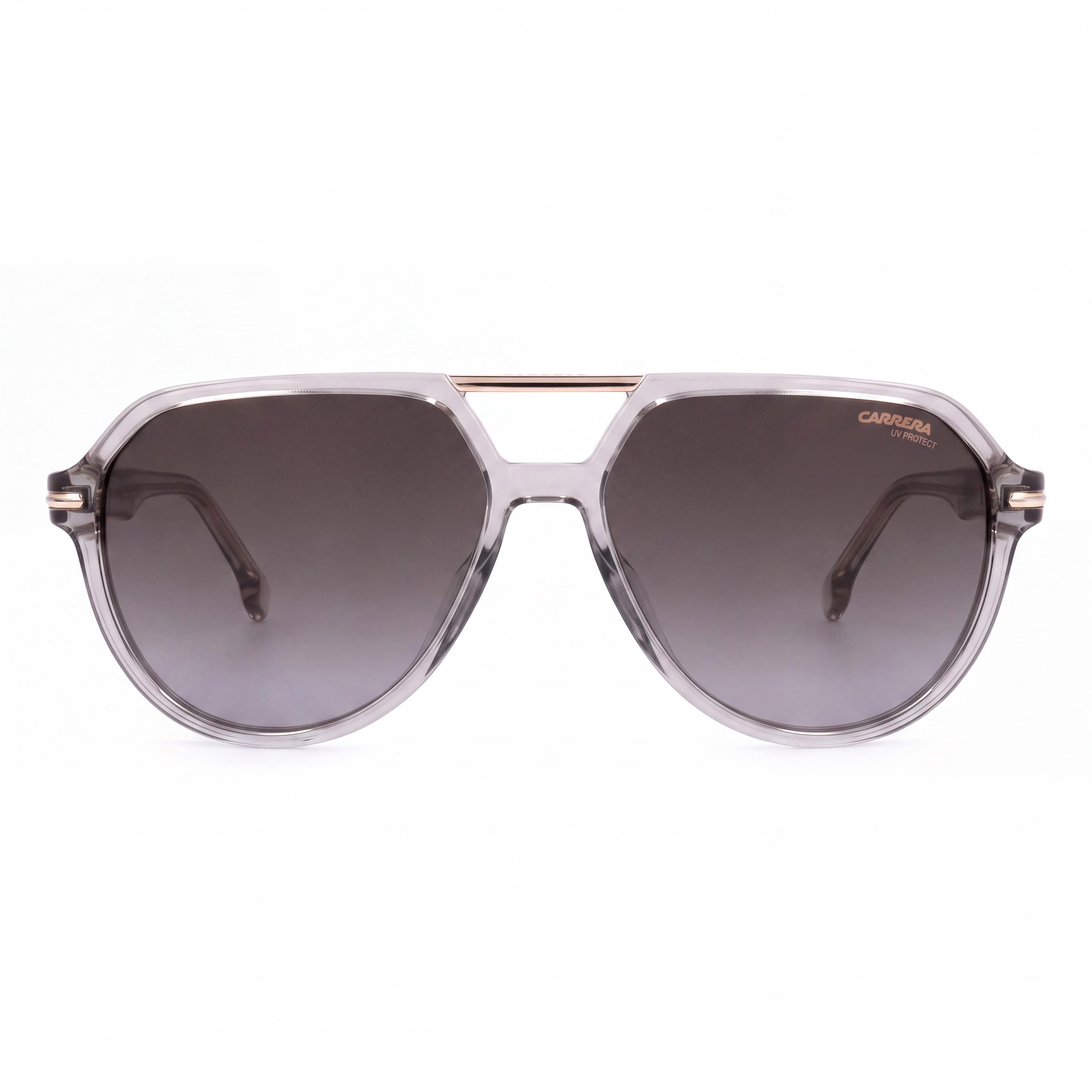 Carrera Men's Signature 315/S Pilot Sunglasses, Grey Polyamide Frame, Grey Shaded Gold Mirror Non-Polarized Lenses, 58mm, Photo 2