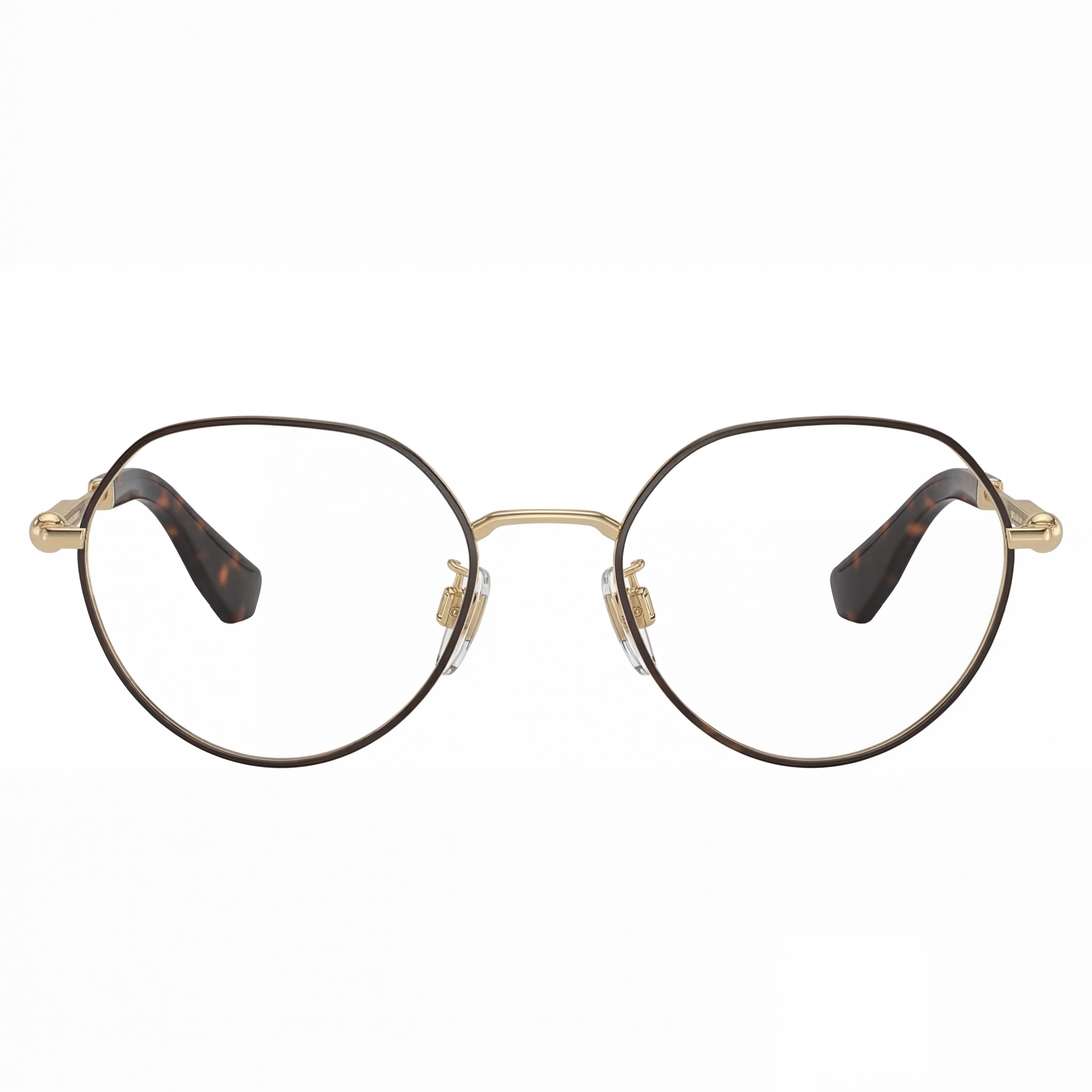 Gafas graduadas BURBERRY BE1388D para hombre, ajuste asiático, montura de metal marrón con bisagras esféricas y patillas grabadas, 51 mm, Photo 2