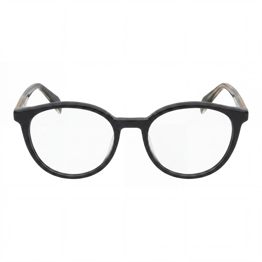 TOUS Classical Women's Shiny Black Cellulose Acetate Frame Prescription Ready Optical Eyeglasses with Demo Lenses 51mm