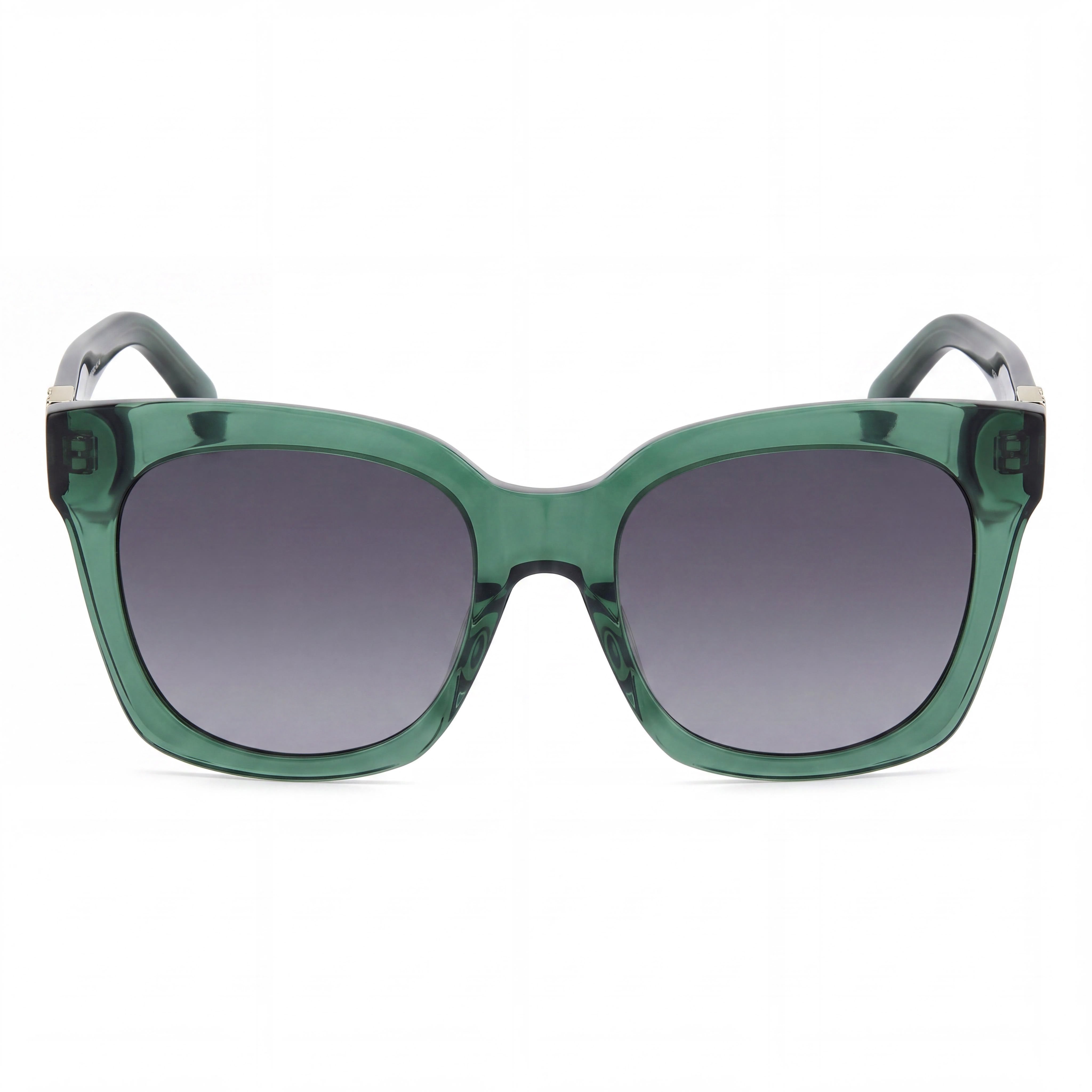 kate spade new york Constance/G/S Square Women's Green Acetate Dark Grey Shaded Sunglasses 53mm Lens, Photo 2