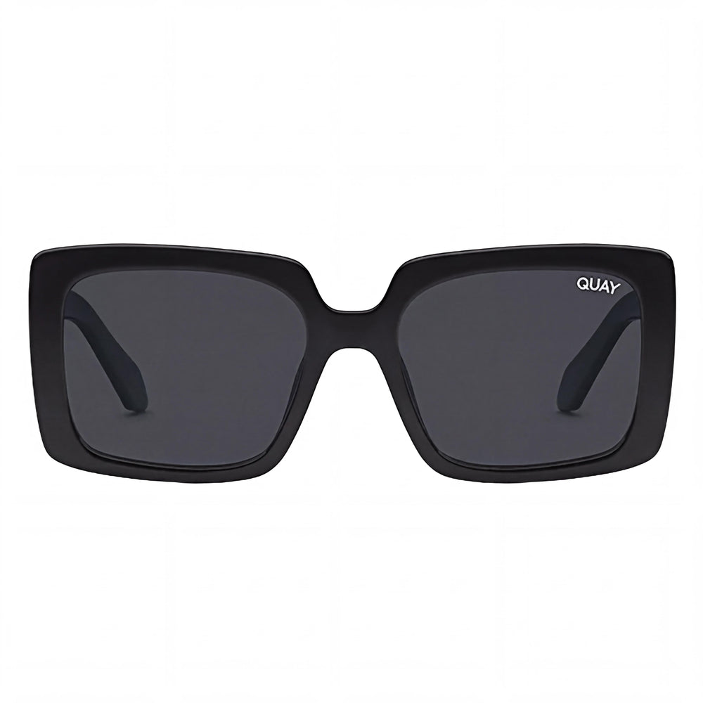 QUAY AUSTRALIA TOTAL VIBE Unisex Injection Black Frame Smoke Lens Non-Polarized Sunglasses 56mm