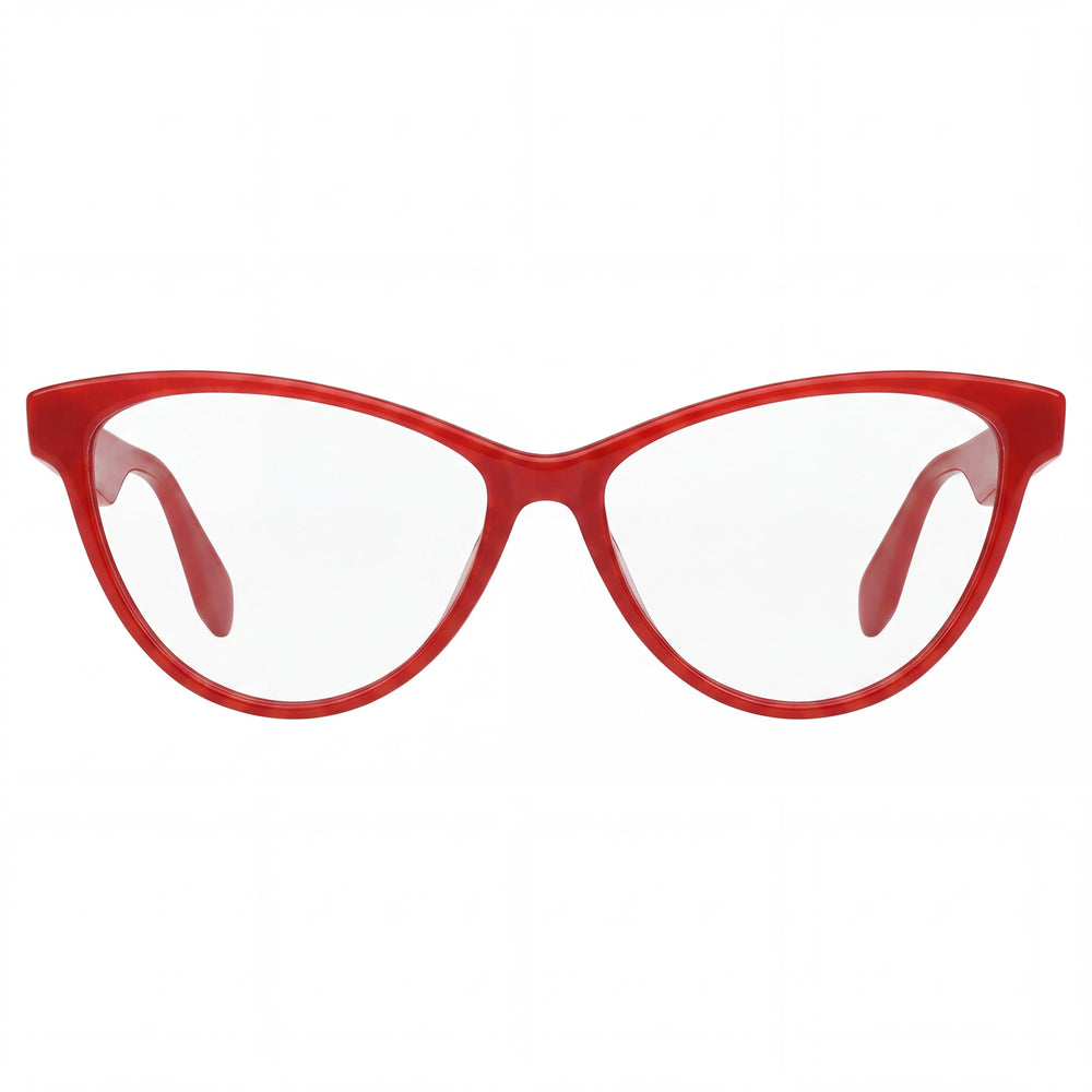 Adidas Originals Or5084 Men's Eyewear with Shiny Dark Red Plastic Frame and Clear Lenses 54-14-145