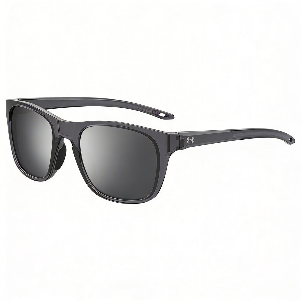 Under Armour Classic Unisex Polyamide Frame Grey Silver Mirrored Non-Polarized UV Protection Sunglasses 55mm