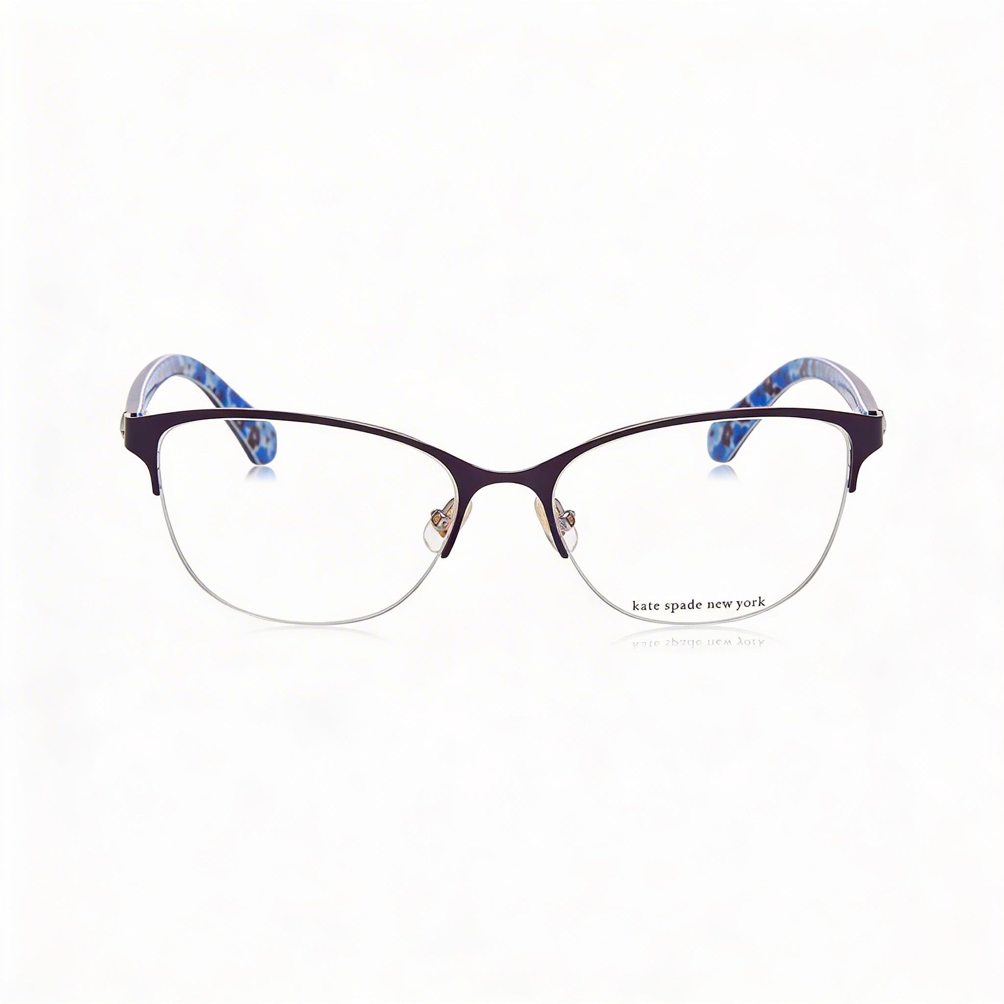 kate spade new york ADALINA Women's Metal Plateado Flowers Frame Silver Lens 53mm, Photo 3