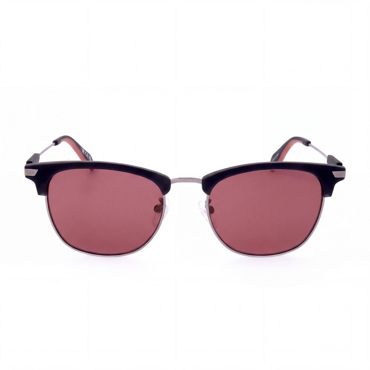 adidas Originals Casual Men's Grey Metal Frame Burgundy Non-Polarized UV Protection Lenses 53mm Sunglasses, Photo 2