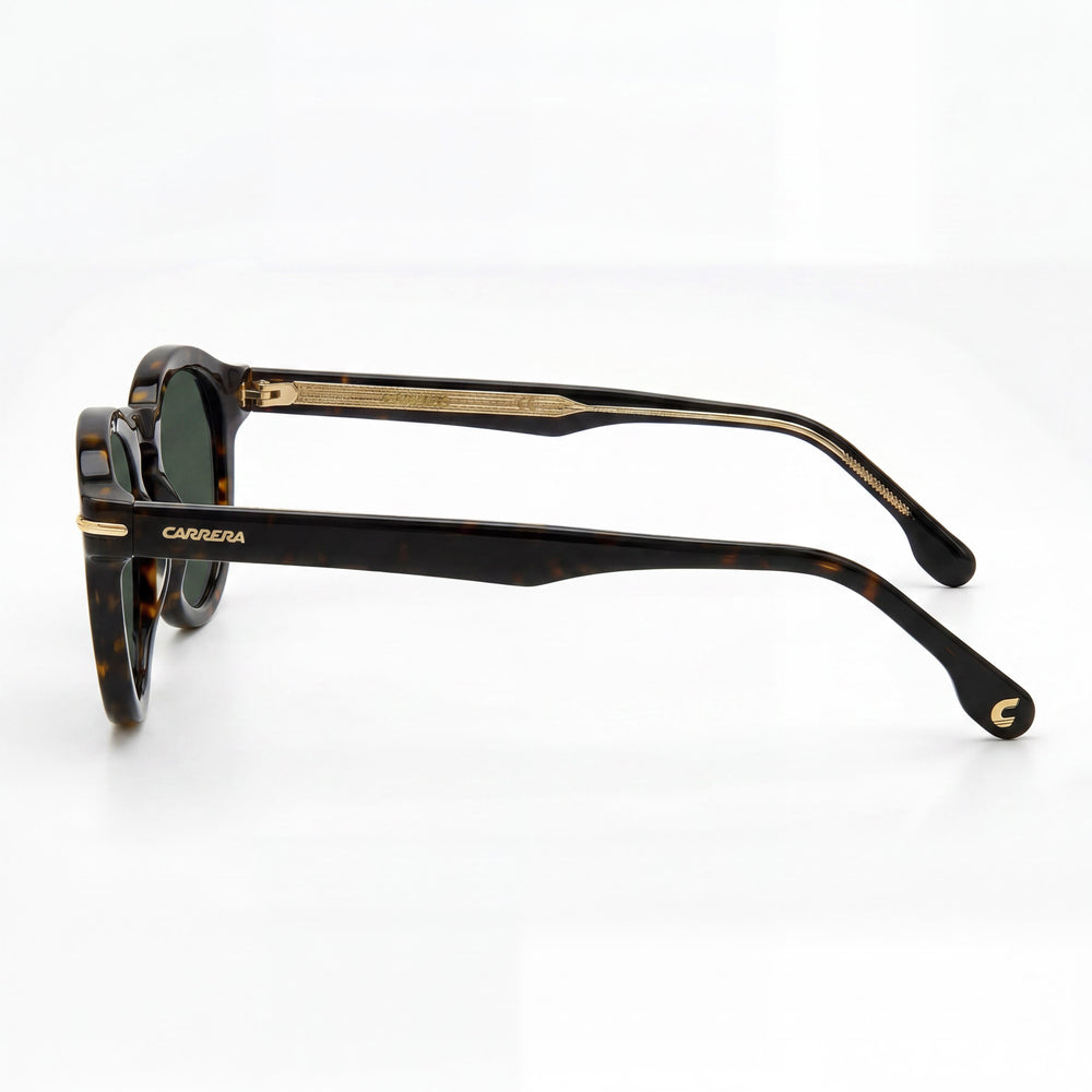 Carrera Casual Men's Full-Rim Pantos Havana Acetate Frame Sunglasses with 100% UV Protection and 48mm Lens Width