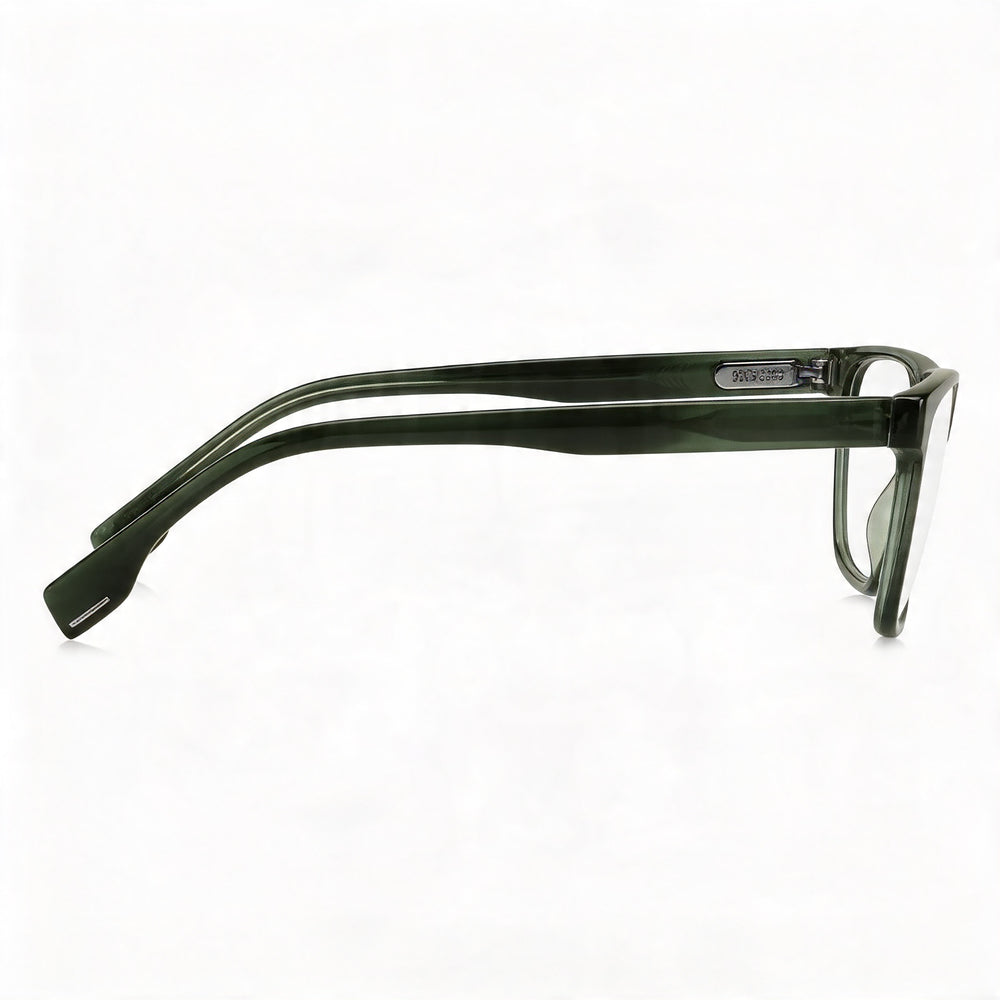 Hugo Boss Classic Men's Green Horn Acetate Frame Non-Polarized Multicolor Polycarbonate Lens Sunglasses 55-17-145mm