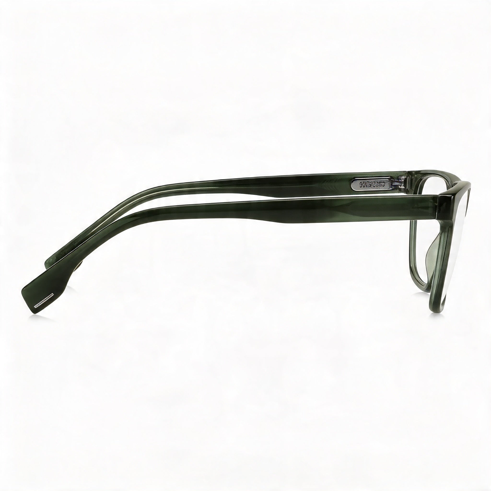 Gafas de sol clásicas Hugo Boss para hombre con montura de acetato de cuerno verde, lentes de policarbonato multicolor no polarizadas, 55-17-145mm, Photo 3