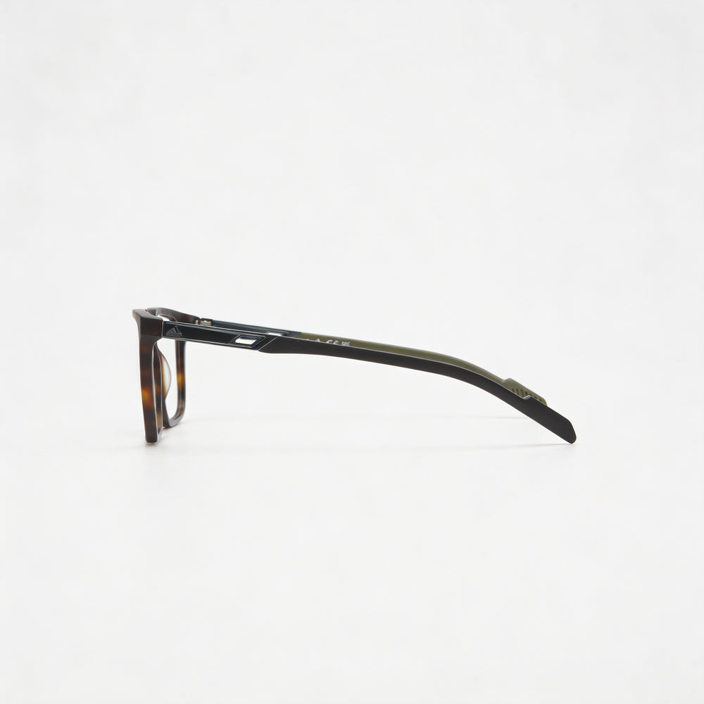Gafas adidas Modern para hombre, montura de plástico color Havana oscuro con lentes transparentes, talla 53-15-145