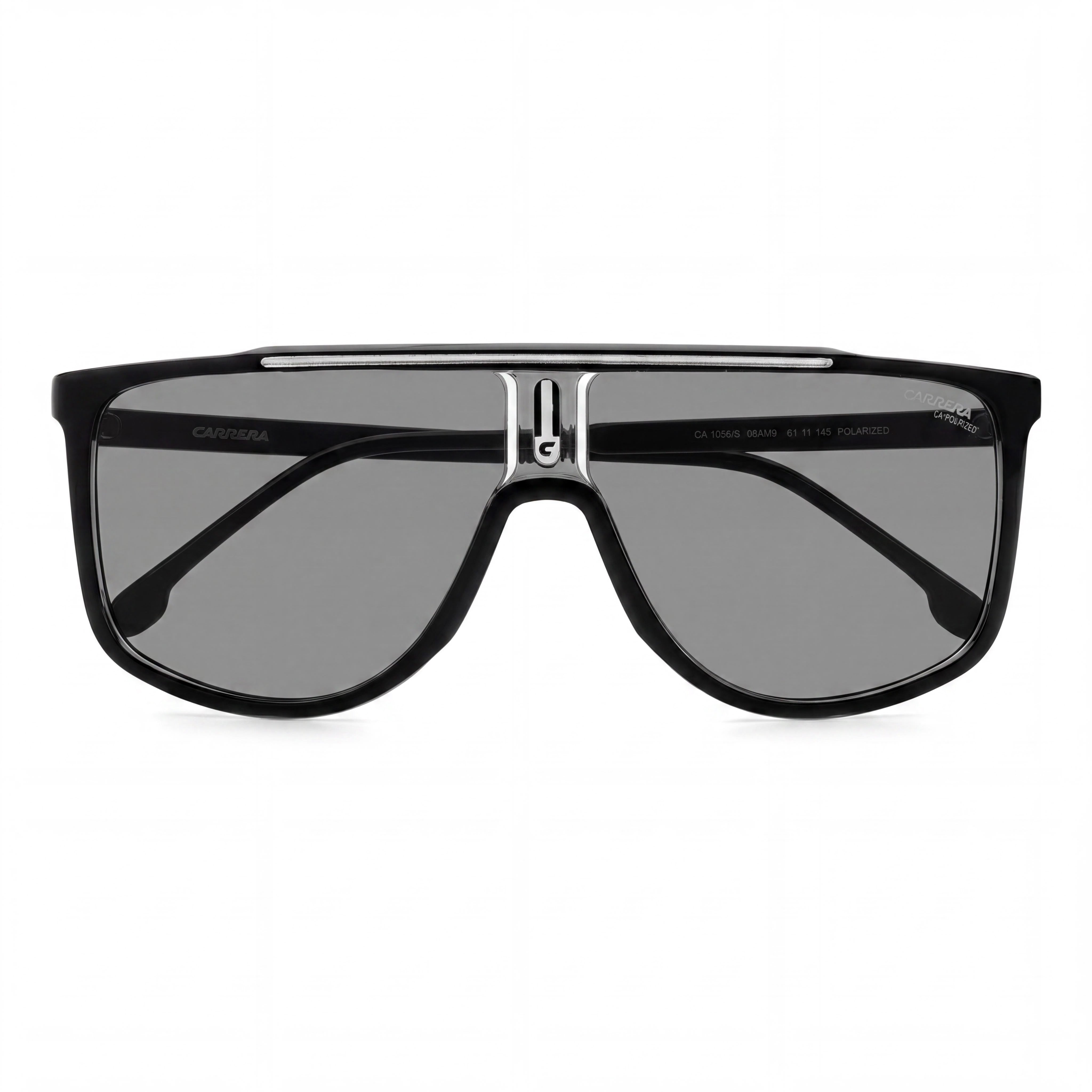Carrera Casual Men's Black Grey Thermoplastic Navigator 61mm Non-Polarized UV Protection Sunglasses, Photo 2