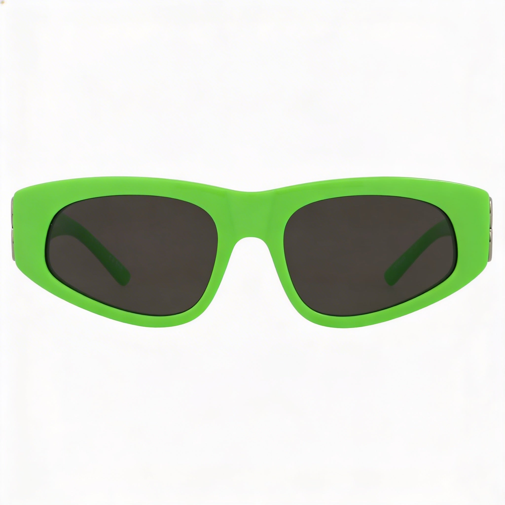 Balenciaga Cat Eye Women's Green Silver Grey Acetate Sunglasses 53mm, Photo 2