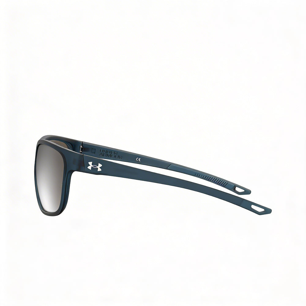 Under Armour Ua Undeniable Unisex Non-Polarized UV Protected Sunglasses Transparent Dark Blue Frame Blue Crystal Lenses 61