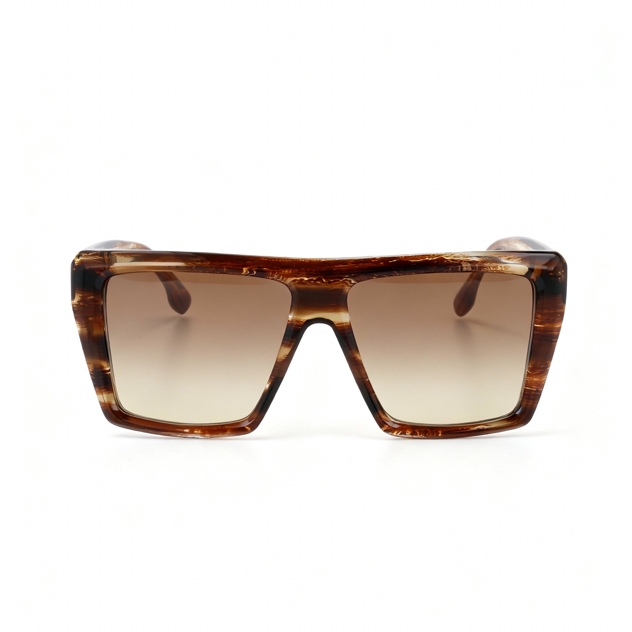 Victoria Beckham VB686S Women's Rectangular Sunglasses Light Brown Horn, Lens 56mm, Bridge 15mm, Temple 145mm, Photo 3