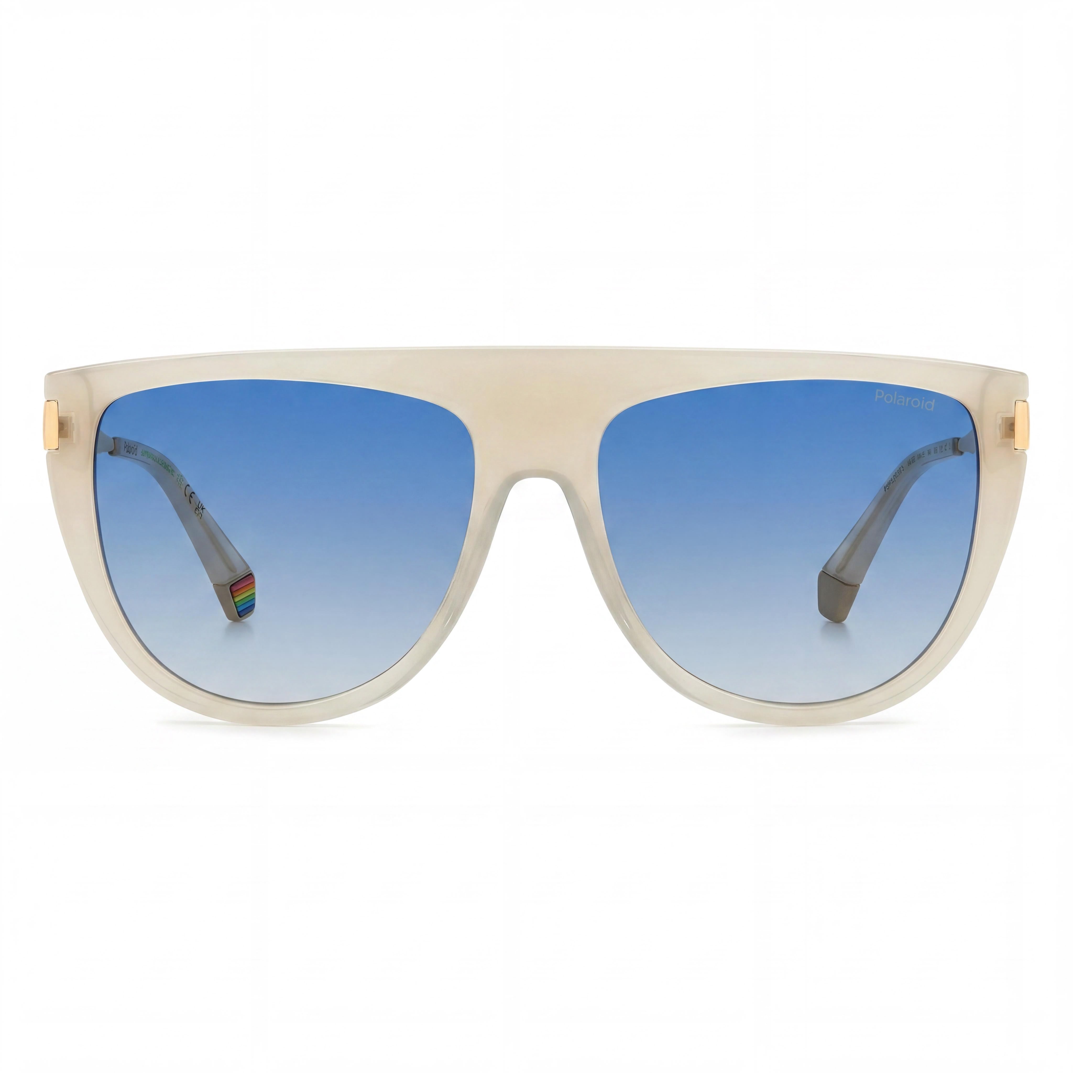 Gafas de sol Polaroid PLD 6221/S/X para mujer, de policarbonato ecológico beige, con protección UV 100%, 57 mm, Photo 2