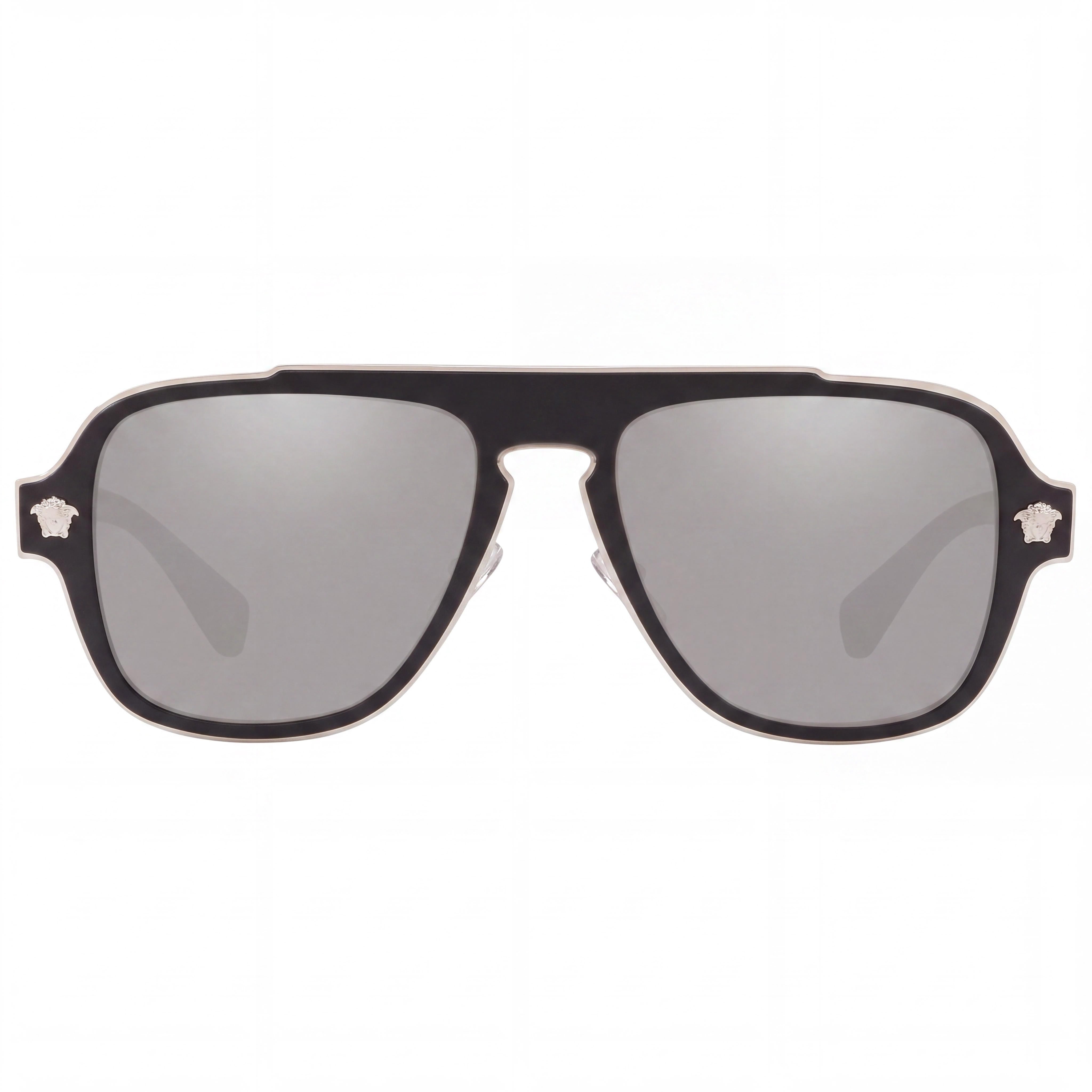 Gafas de sol Versace VE2199 unisex con montura compuesta negra/gris oscuro, lentes polarizadas grises degradadas antirreflejo UV de 56 mm, Photo 2
