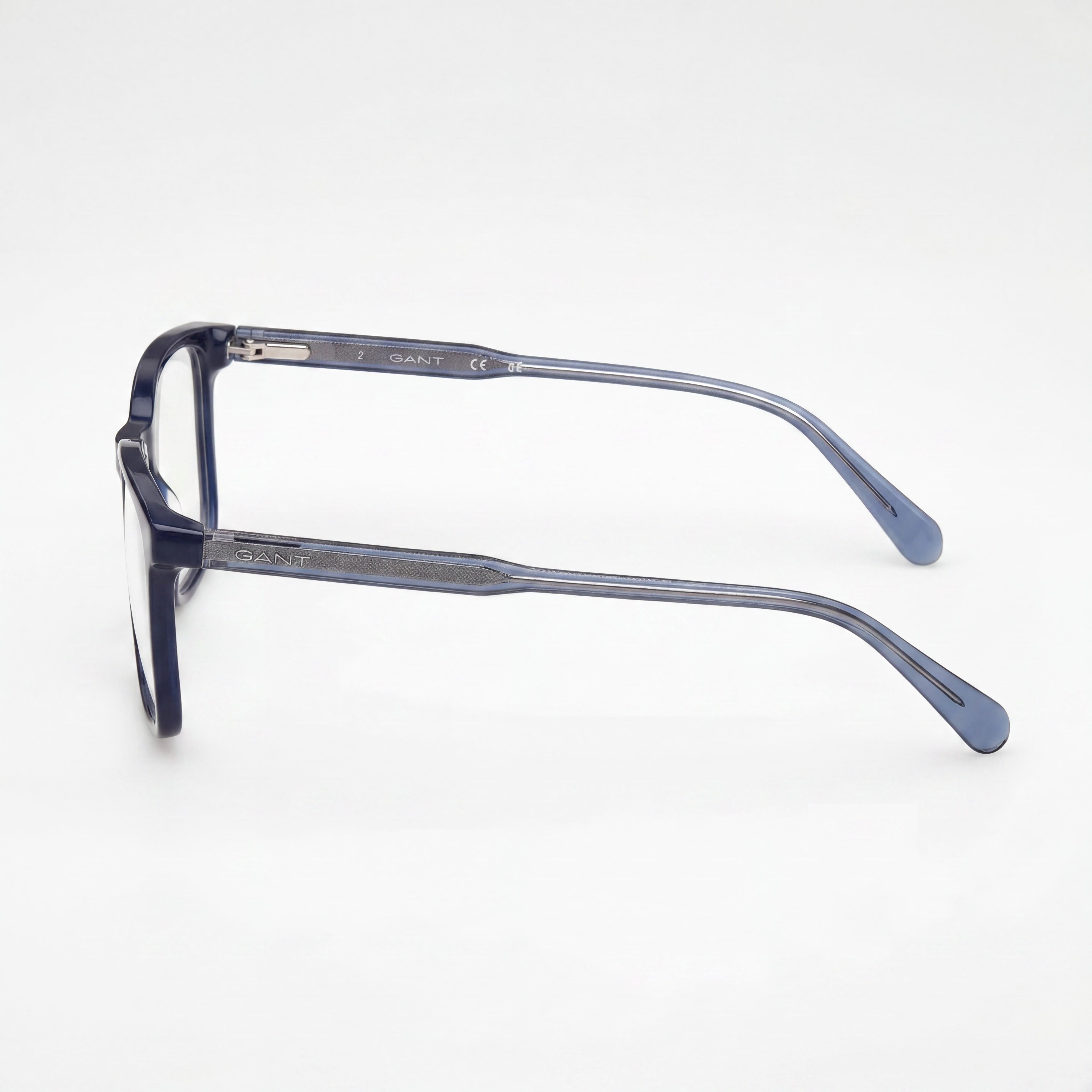 GANT Classic Unisex Full Rim Shiny Blue Plastic Frame with Multicolor Polycarbonate Lens Sunglasses 54-17-145, Photo 2