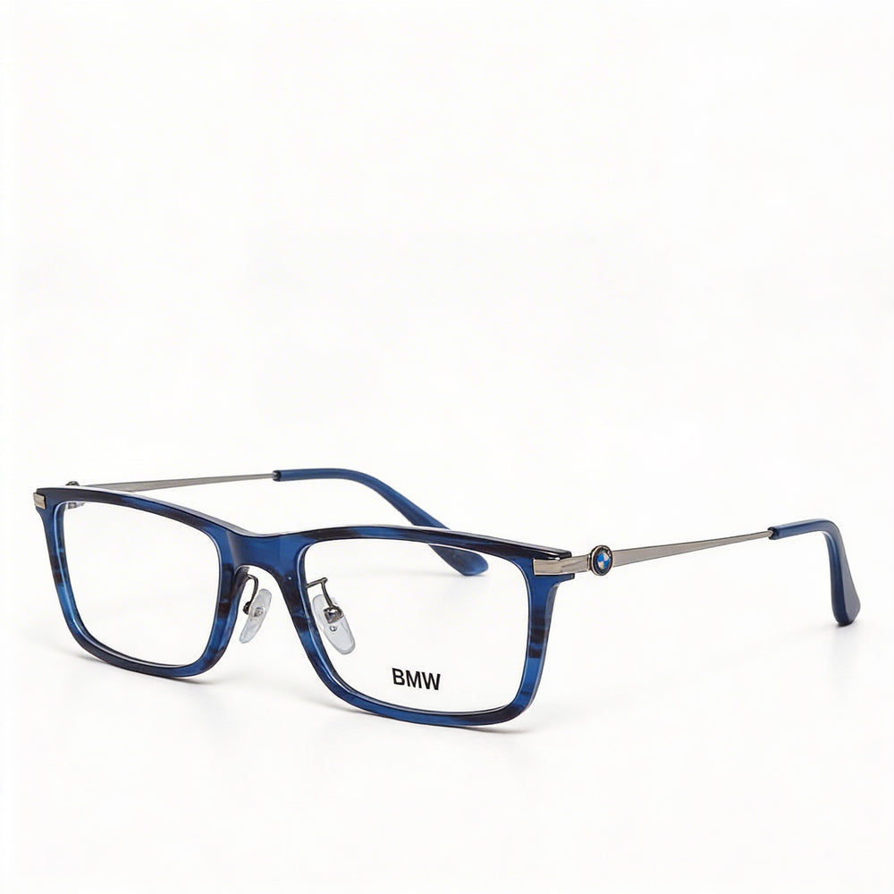 Gafas Ópticas BMW para Hombre Bw5020 con Montura de Plástico y Metal Azul y Lentes de Demostración Transparentes 56-20-145