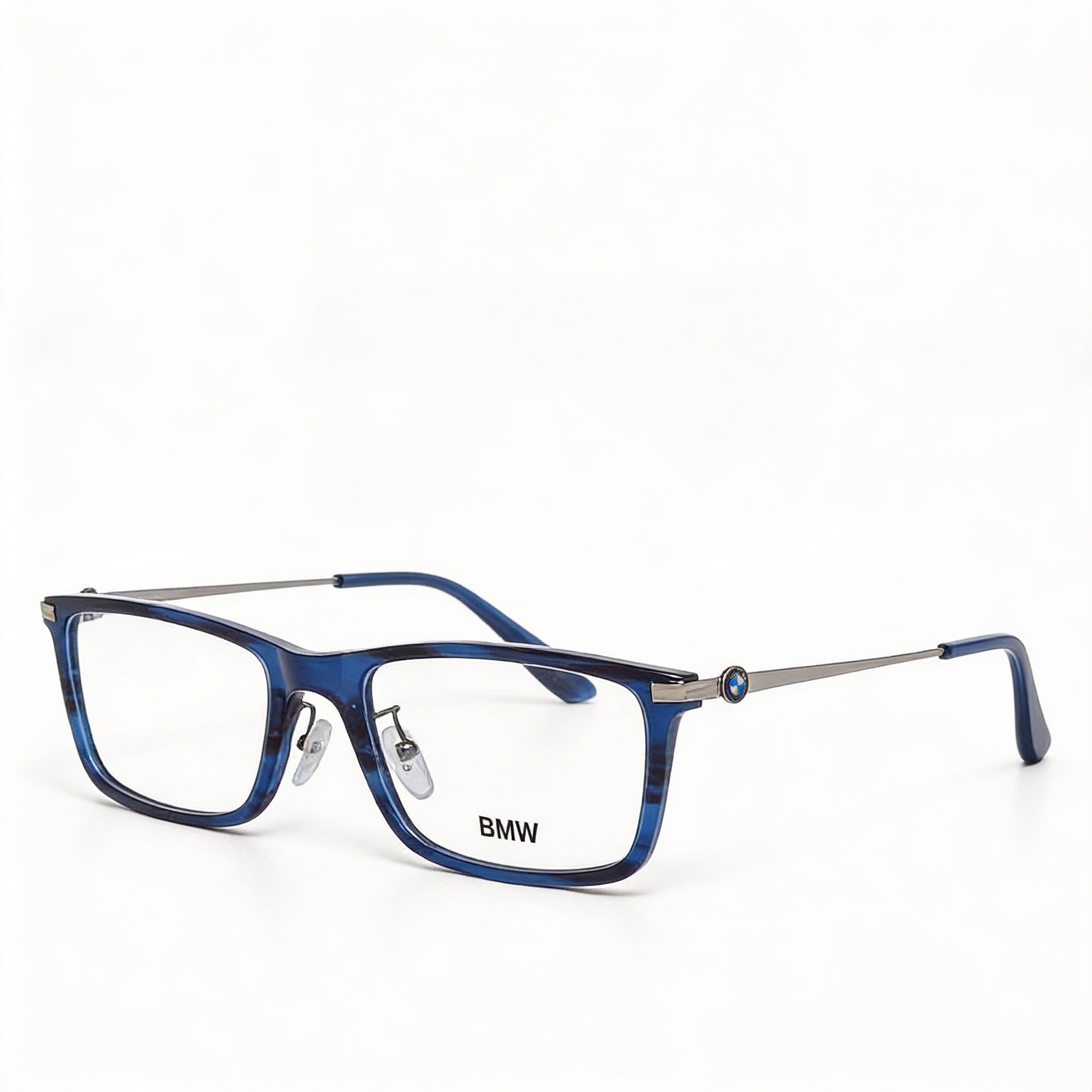 Gafas Ópticas BMW para Hombre Bw5020 con Montura de Plástico y Metal Azul y Lentes de Demostración Transparentes 56-20-145, Photo 1