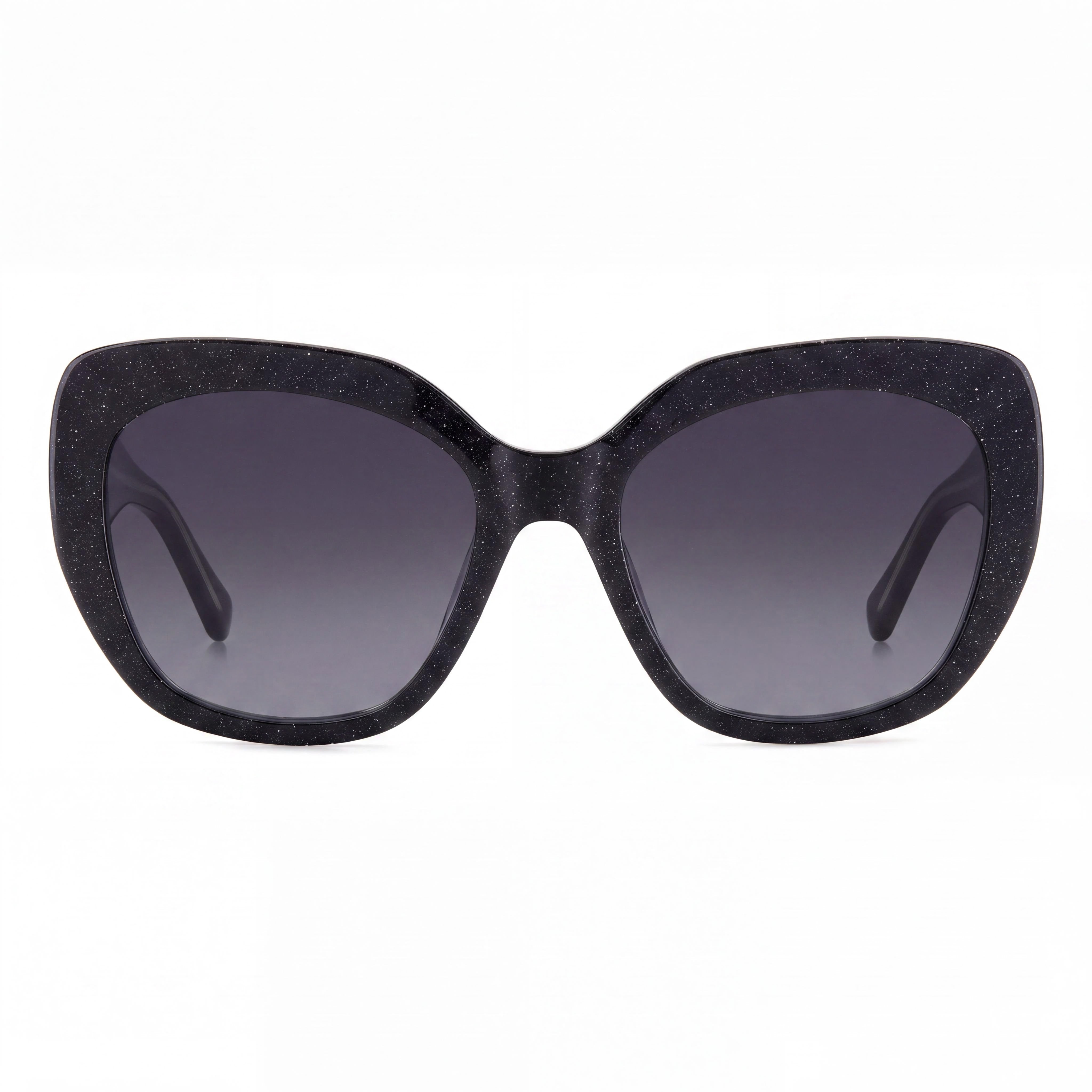 kate spade new york Winslet/G/S Unisex Black Plastic Sunglasses with Dark Grey Shaded Non-Polarized UV Protection Lenses 55mm, Photo 2