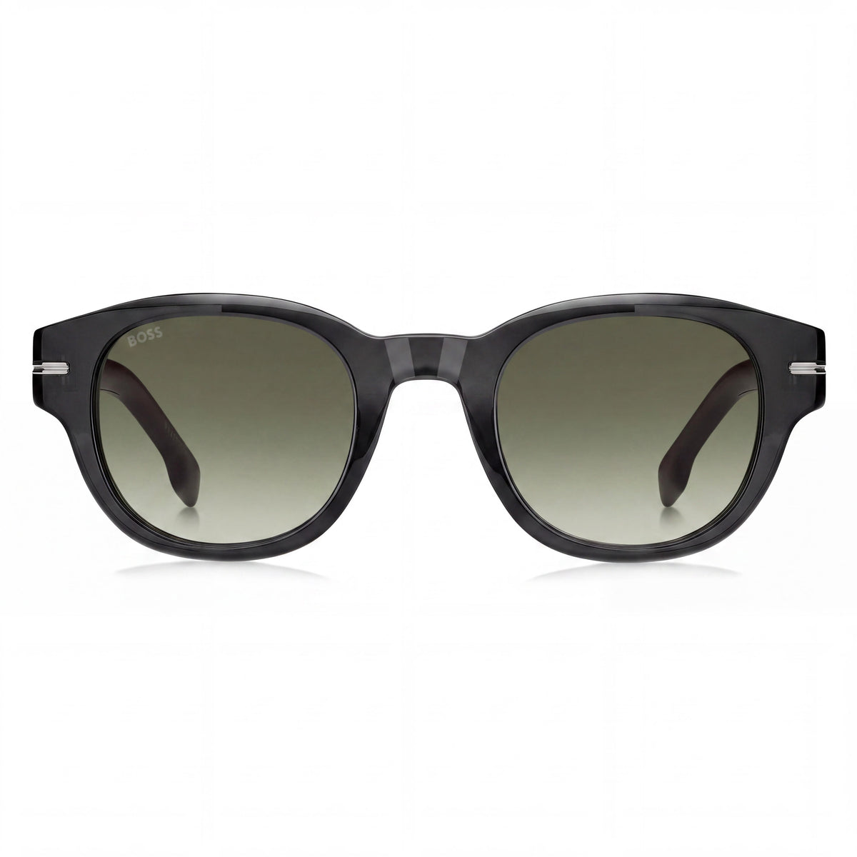 HUGO BOSS Boss 1717/S Rectangular para Mujer Montura de Plástico Sombreada Verde Gris Lentes Sombreadas Verdes 48mm 100% UV, Photo 2