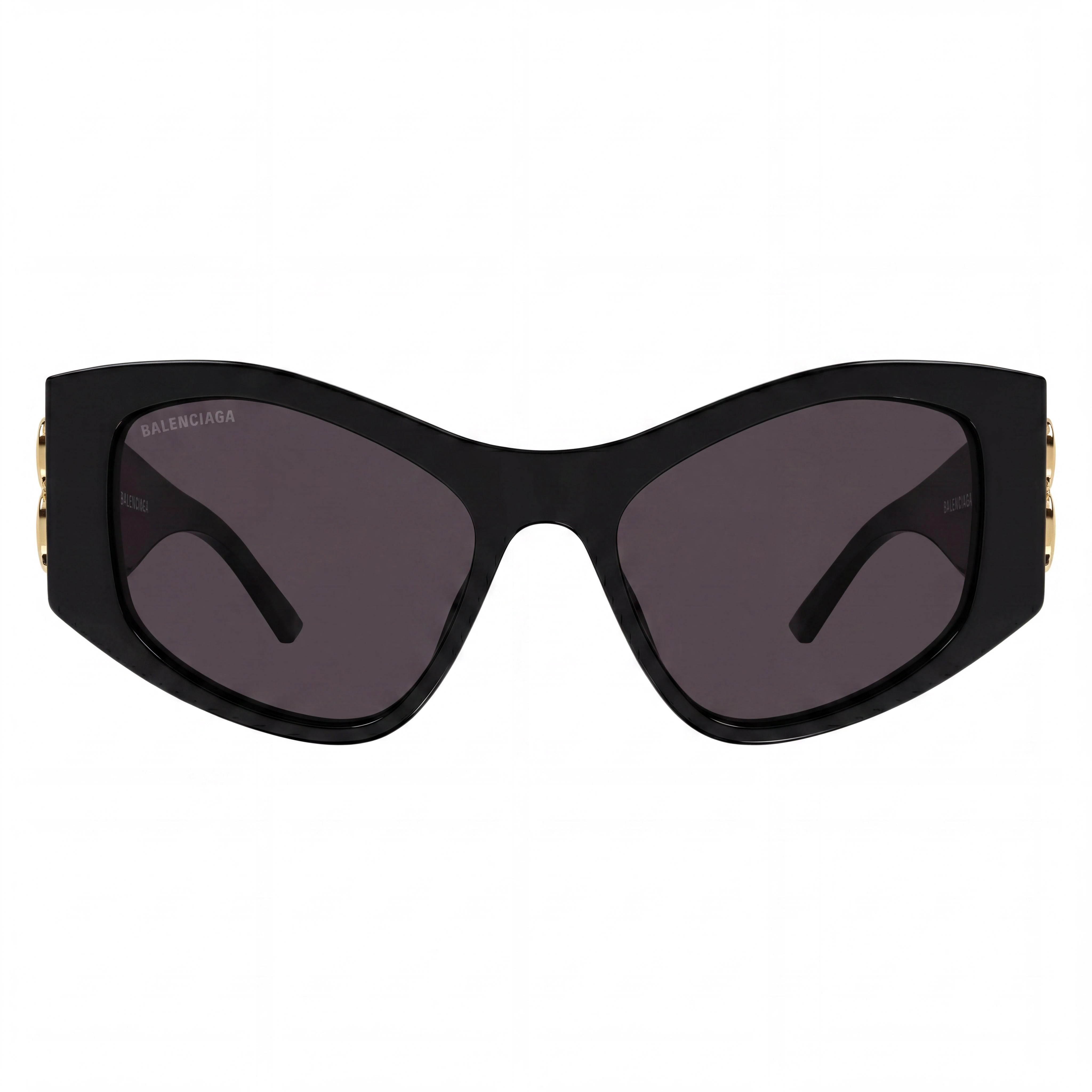 Balenciaga Bb0287s-001 Women's Black/Grey Plastic Gray Non-Polarized UV Protected Sunglasses 55mm, Photo 2
