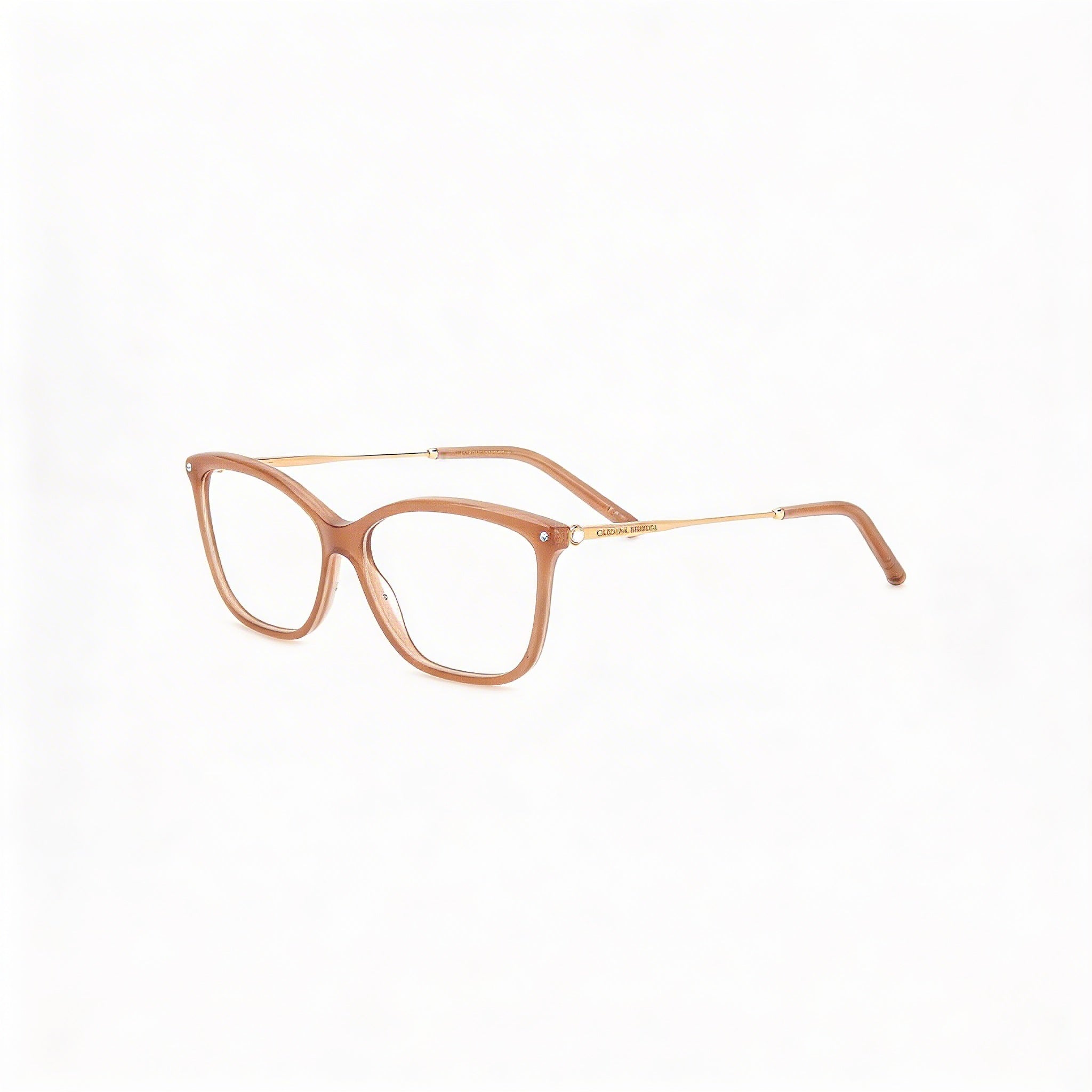 Carolina Herrera Her 0154 Women's Sunglasses with Multicolored Plastic Frame and Nude Glitter Lenses, 56mm, Photo 3